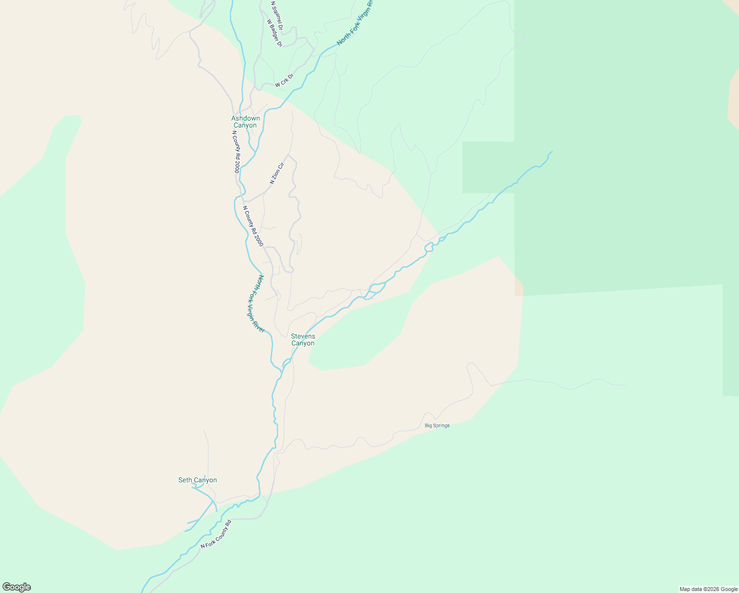 map of restaurants, bars, coffee shops, grocery stores, and more near North Fork County Road in Duck Creek Village