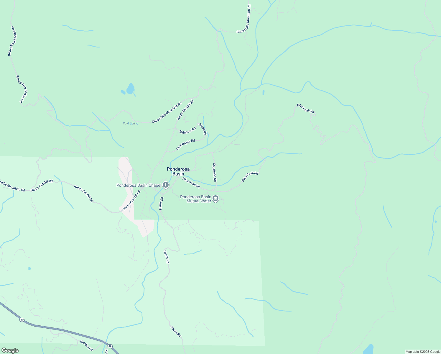 map of restaurants, bars, coffee shops, grocery stores, and more near 5717 Mono Court in Mariposa