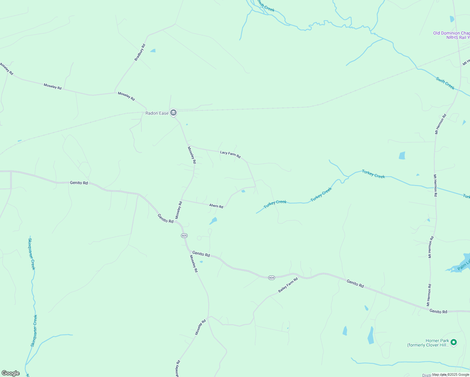 map of restaurants, bars, coffee shops, grocery stores, and more near 19600 Ahern Road in Moseley