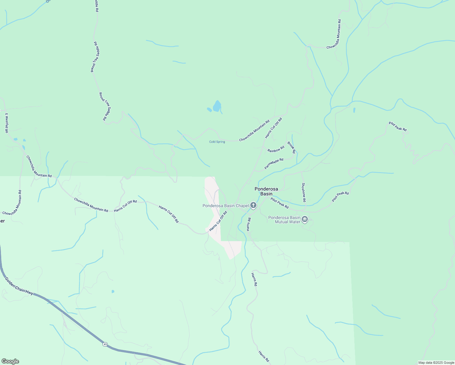 map of restaurants, bars, coffee shops, grocery stores, and more near 2431 Speckled Court in Mariposa
