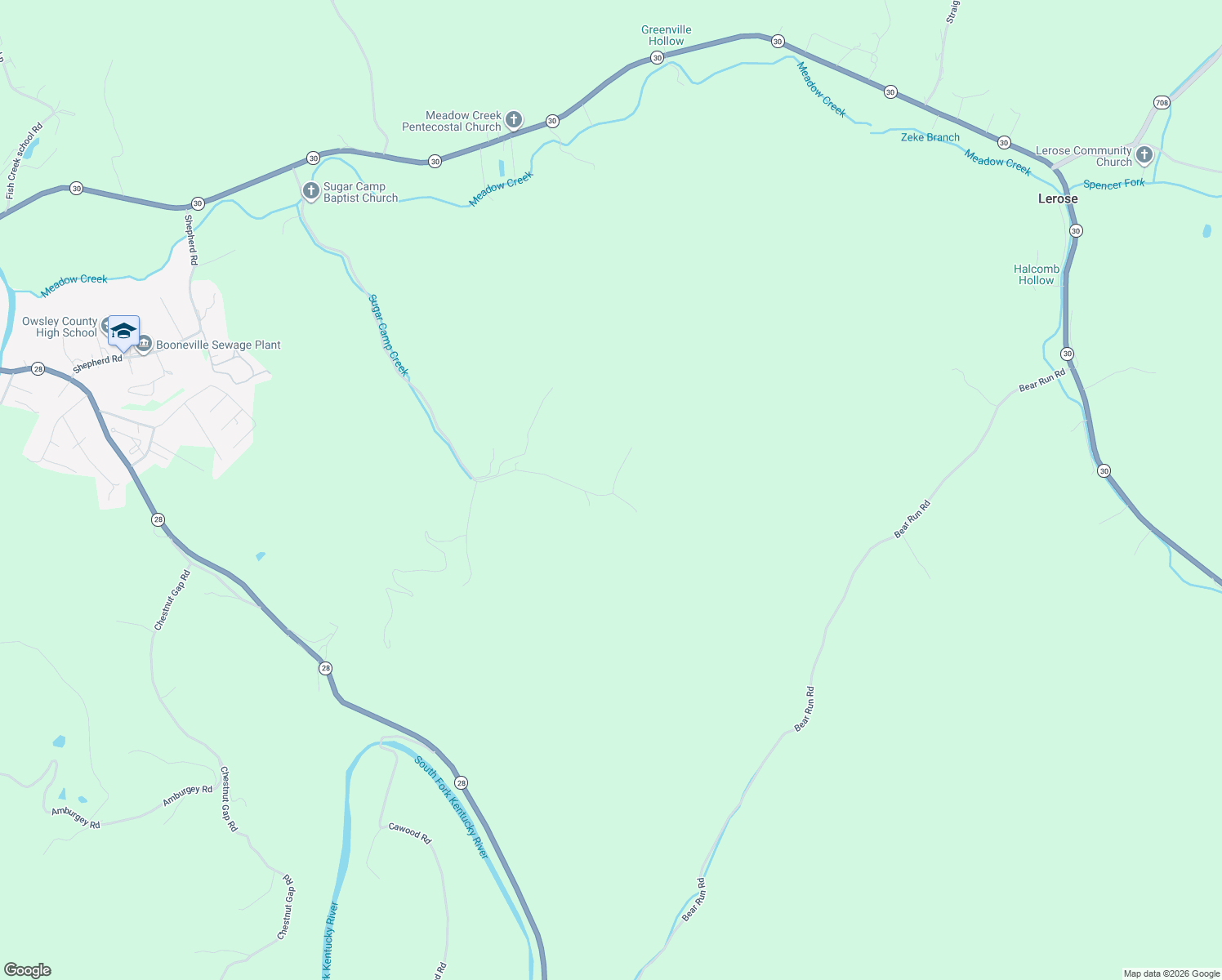 map of restaurants, bars, coffee shops, grocery stores, and more near 479 Sugar Camp Road in Old Landing