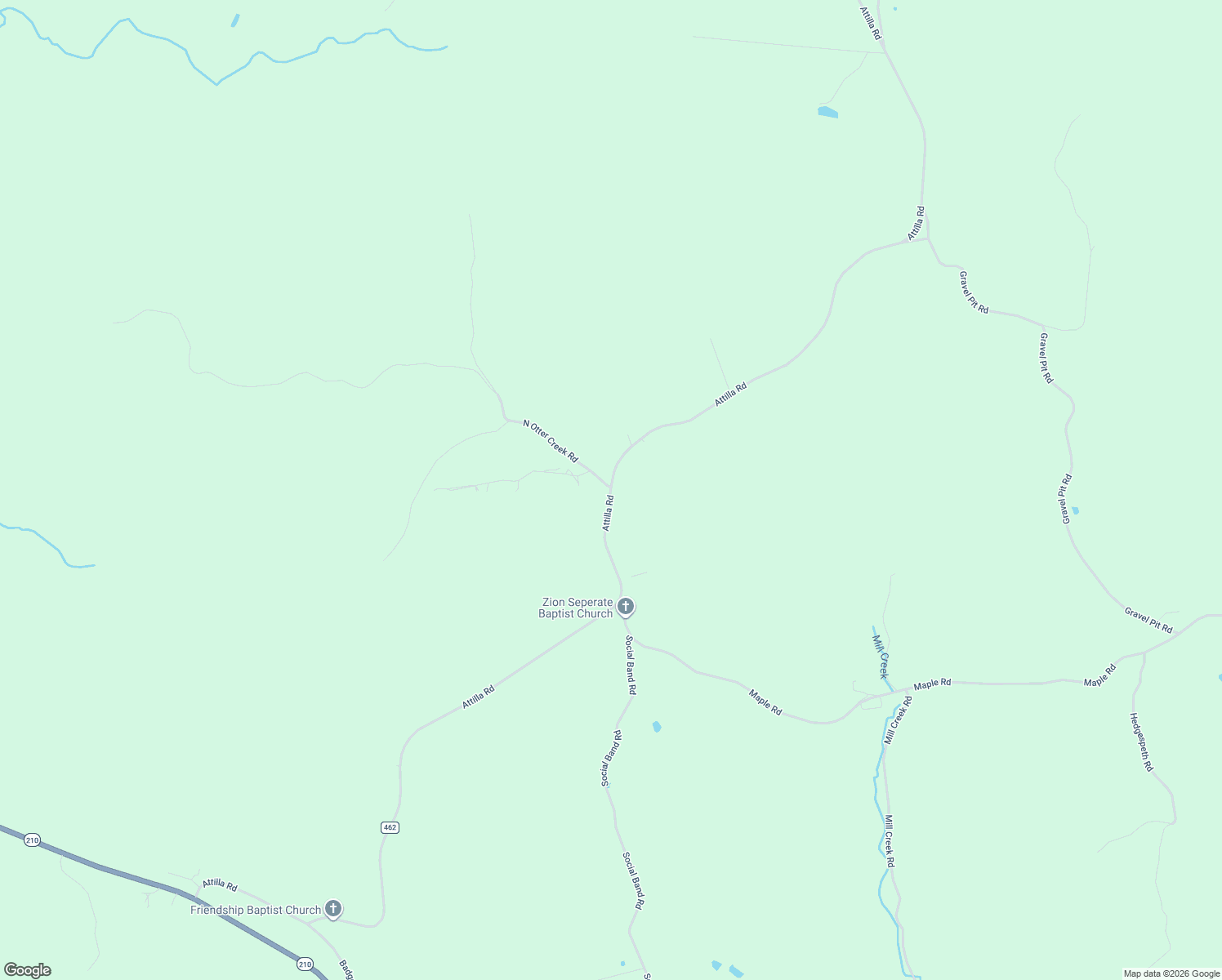 map of restaurants, bars, coffee shops, grocery stores, and more near Attilla Road in Campbellsville