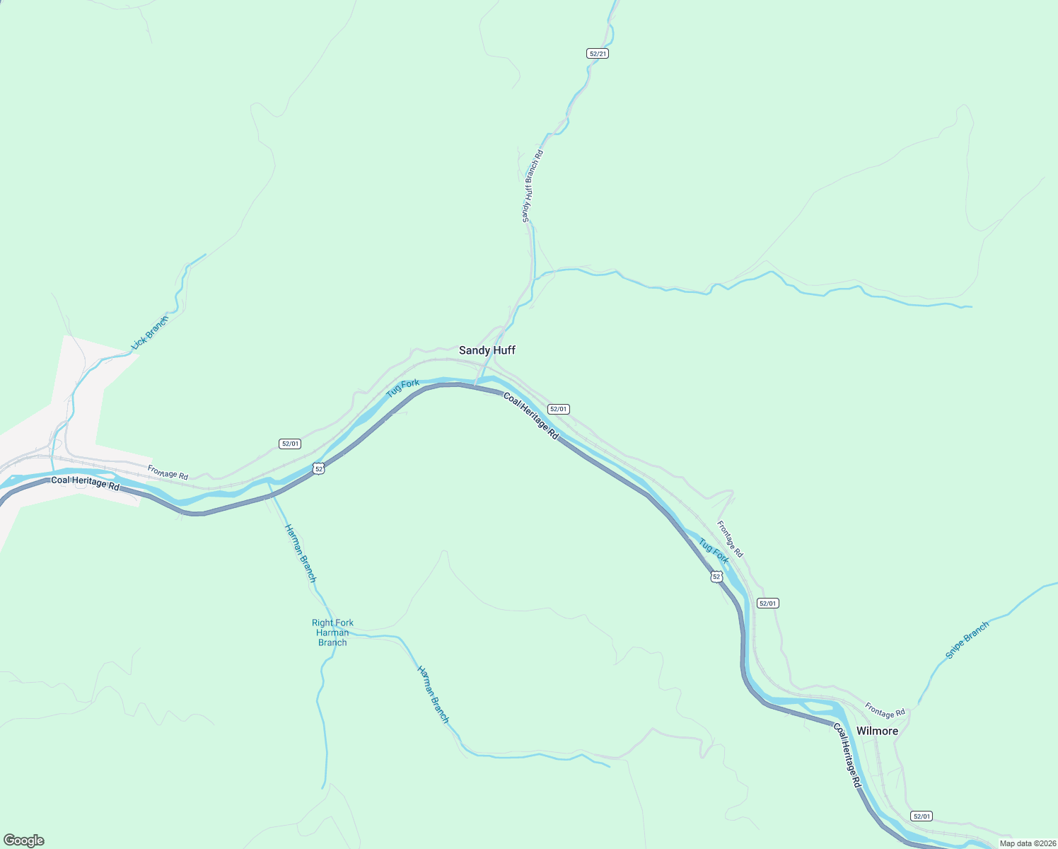 map of restaurants, bars, coffee shops, grocery stores, and more near Coal Heritage Road in Iaeger