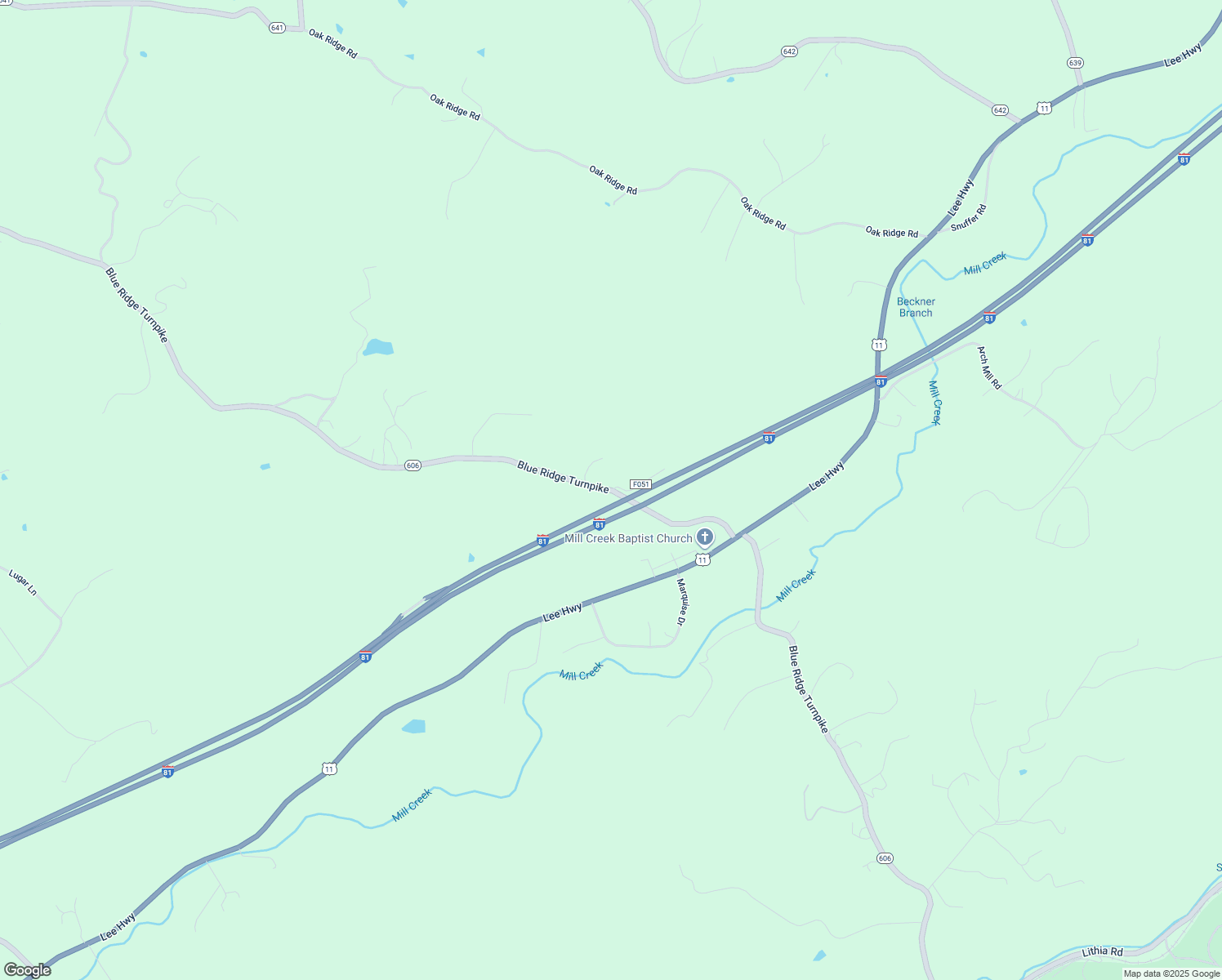 map of restaurants, bars, coffee shops, grocery stores, and more near 1965 Blue Ridge Turnpike in Fincastle