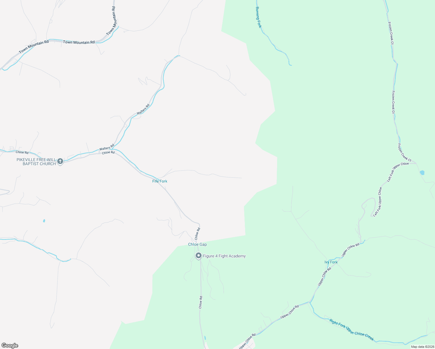 map of restaurants, bars, coffee shops, grocery stores, and more near 200-286 Fife Fork Road in Pikeville