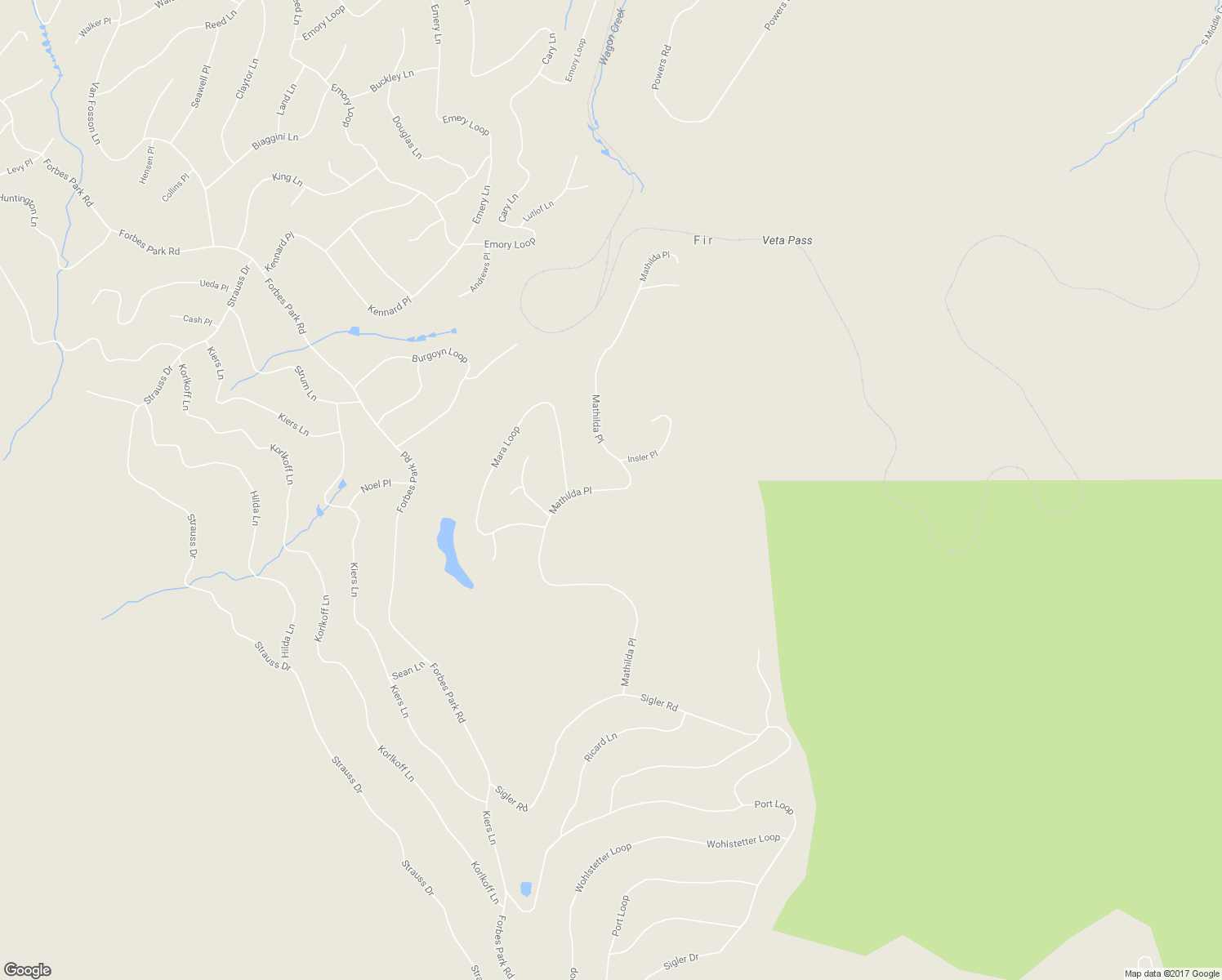 map of restaurants, bars, coffee shops, grocery stores, and more near Mathilda Place in Fort Garland