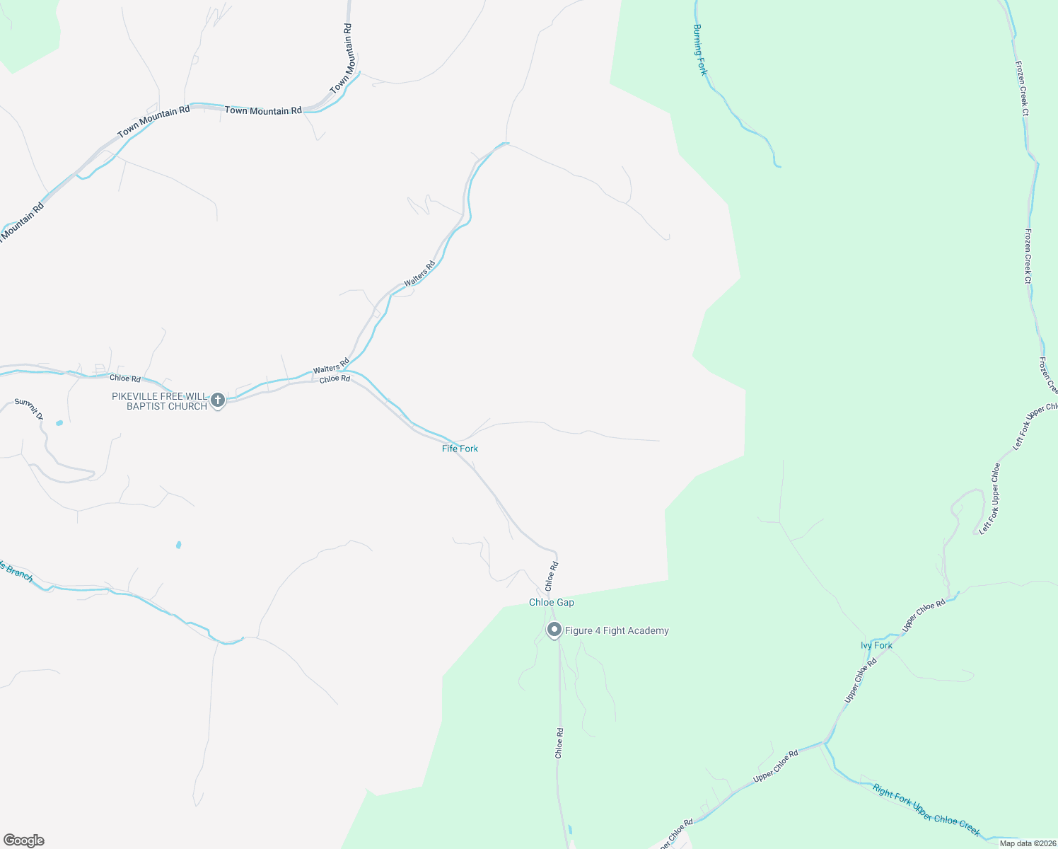 map of restaurants, bars, coffee shops, grocery stores, and more near 200 Fife Fork Road in Pikeville