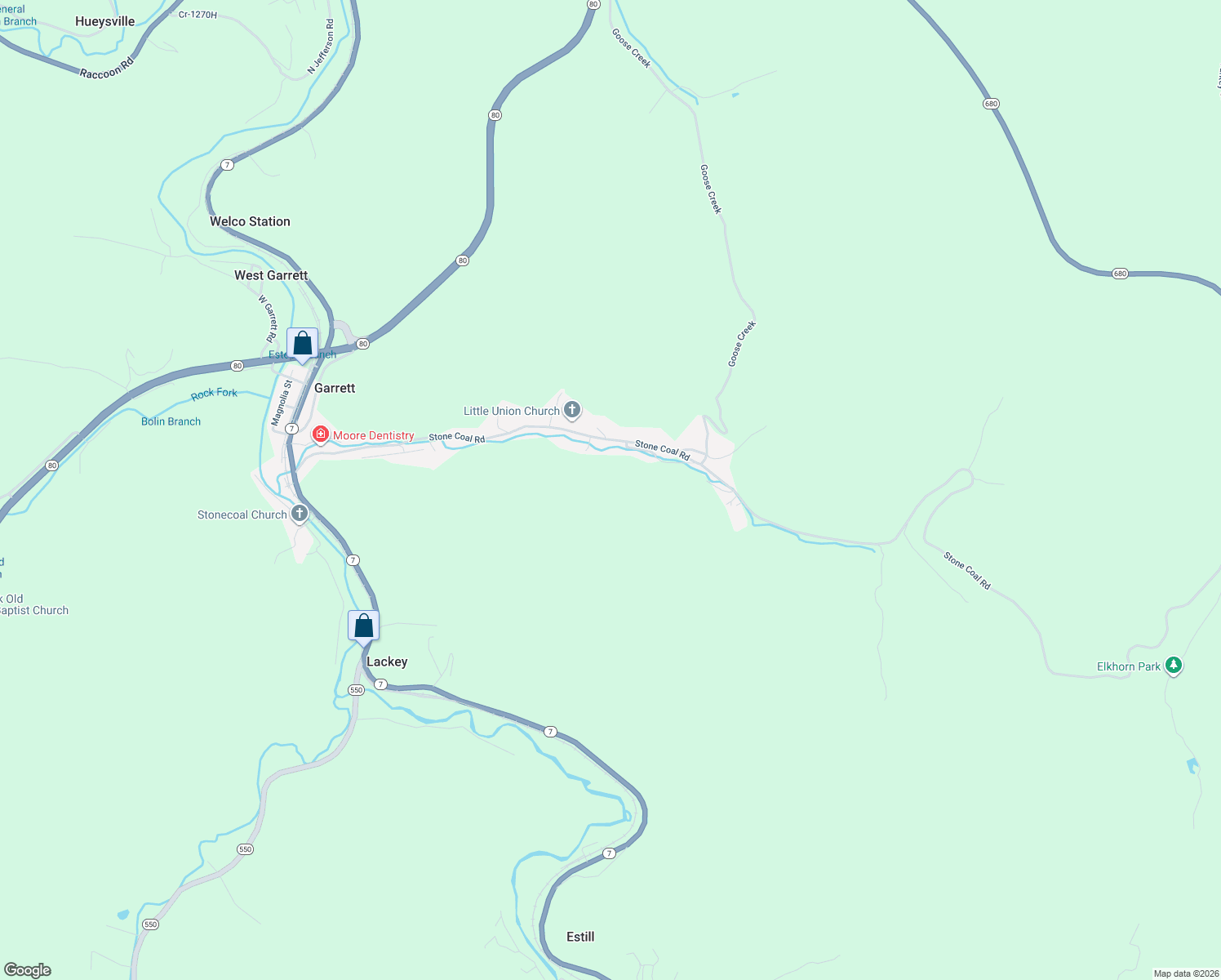 map of restaurants, bars, coffee shops, grocery stores, and more near 45-71 Lawson Drive in Garrett