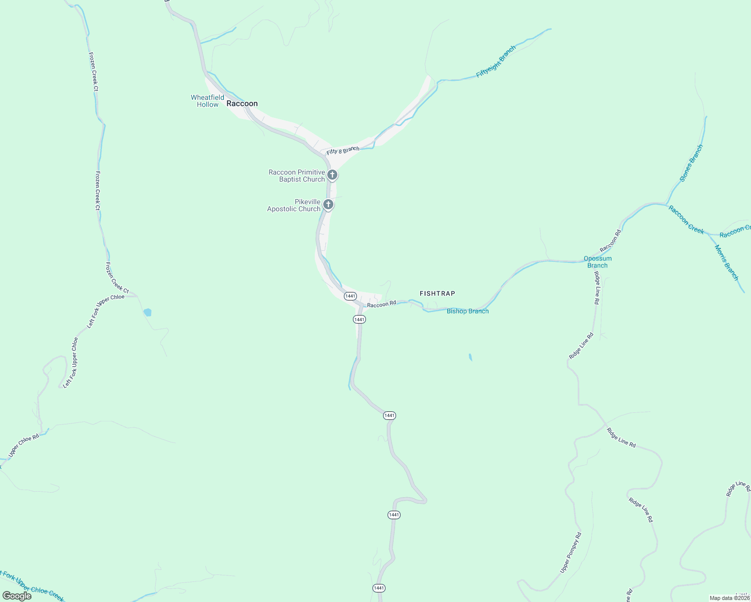 map of restaurants, bars, coffee shops, grocery stores, and more near 5300-5310 Raccoon Road in Pike