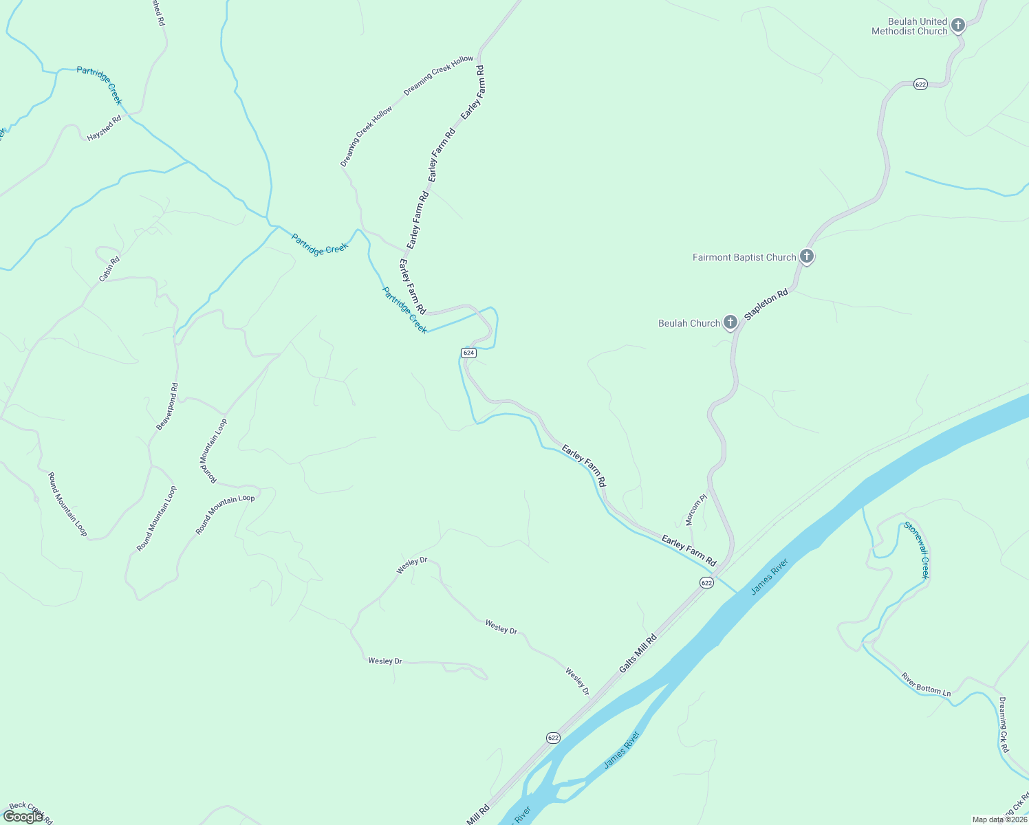 map of restaurants, bars, coffee shops, grocery stores, and more near Earley Farm Road in Madison Heights
