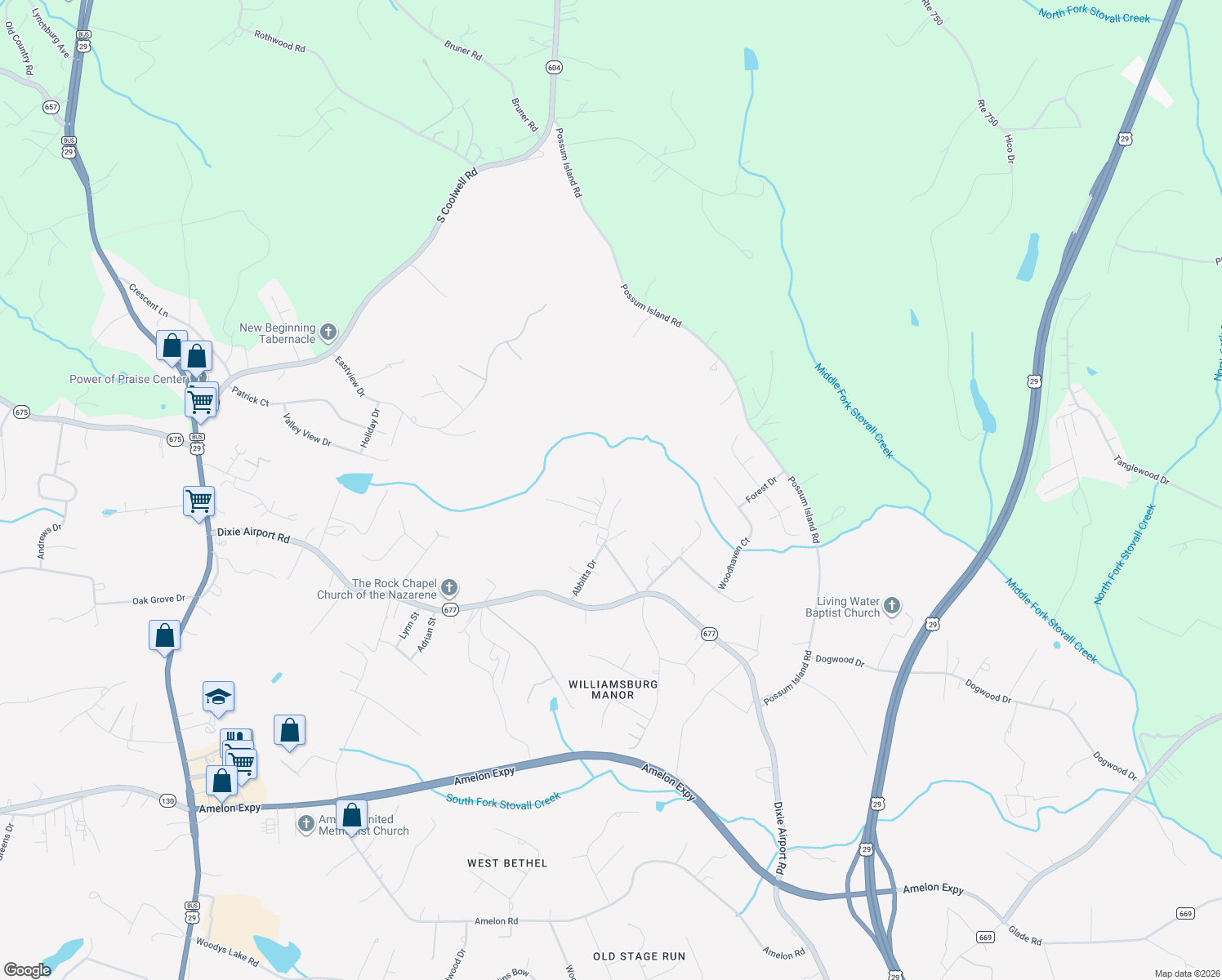 map of restaurants, bars, coffee shops, grocery stores, and more near 248 Abbitts Drive in Madison Heights