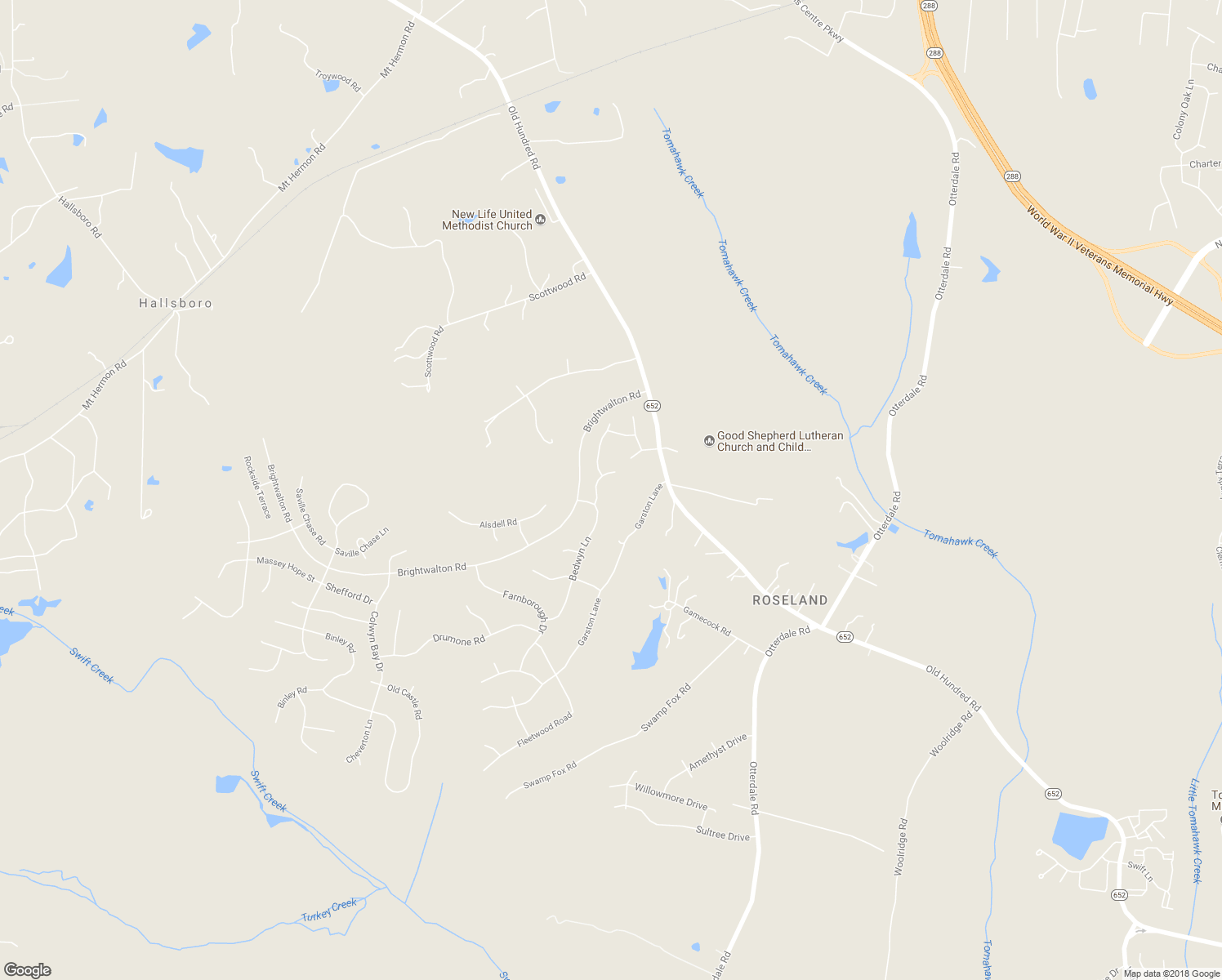 map of restaurants, bars, coffee shops, grocery stores, and more near 15813 Draycot Drive in Midlothian