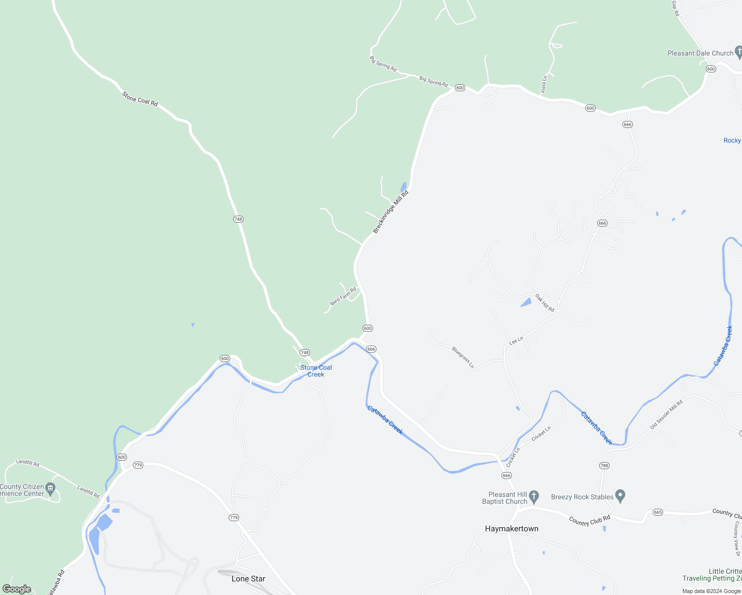 map of restaurants, bars, coffee shops, grocery stores, and more near 6365 Breckinridge Mill Road in Fincastle
