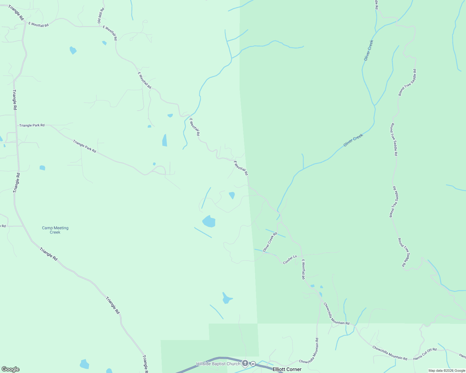 map of restaurants, bars, coffee shops, grocery stores, and more near 2767 East Westfall Road in Mariposa