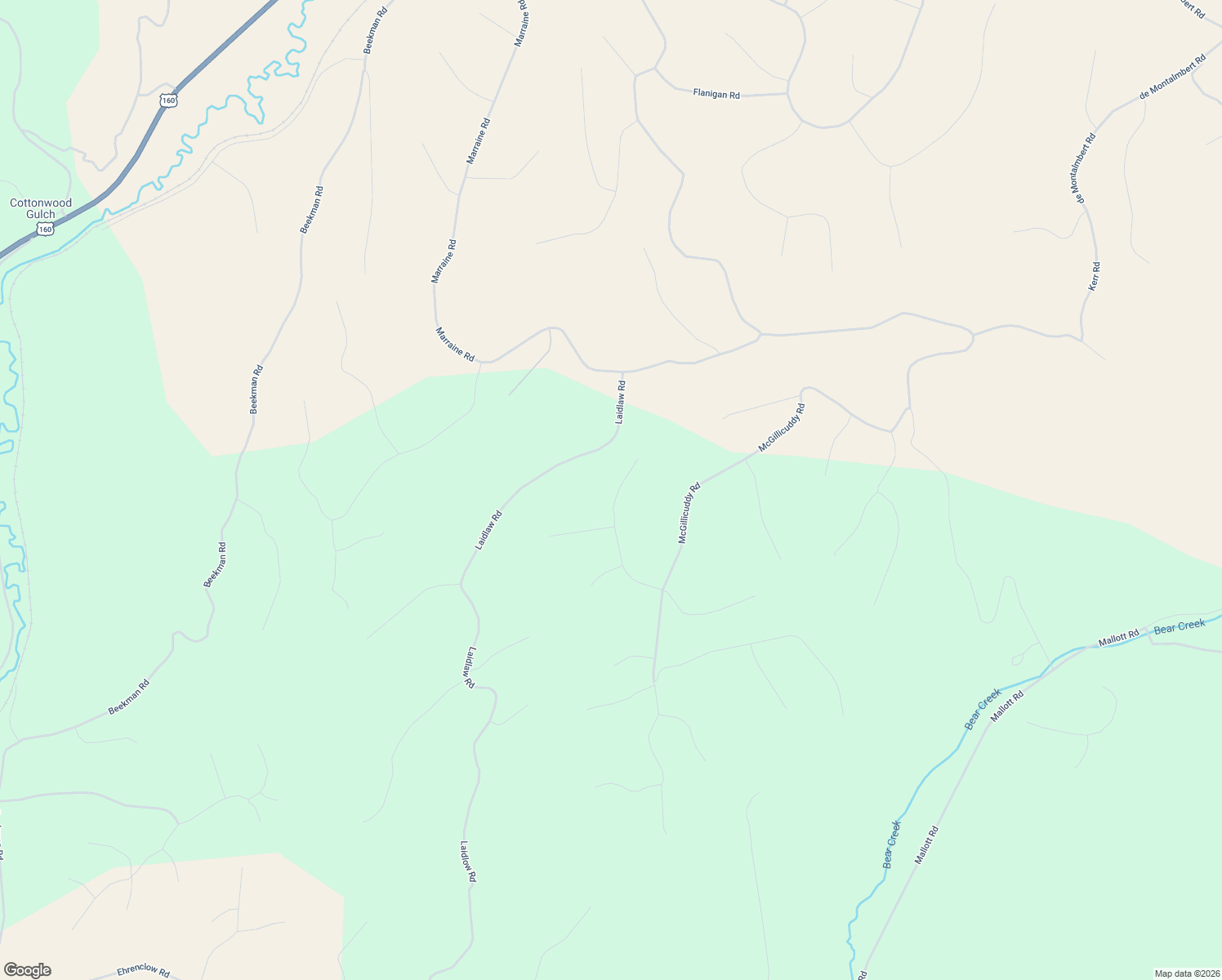 map of restaurants, bars, coffee shops, grocery stores, and more near 4535 Sarnoff Road in Fort Garland