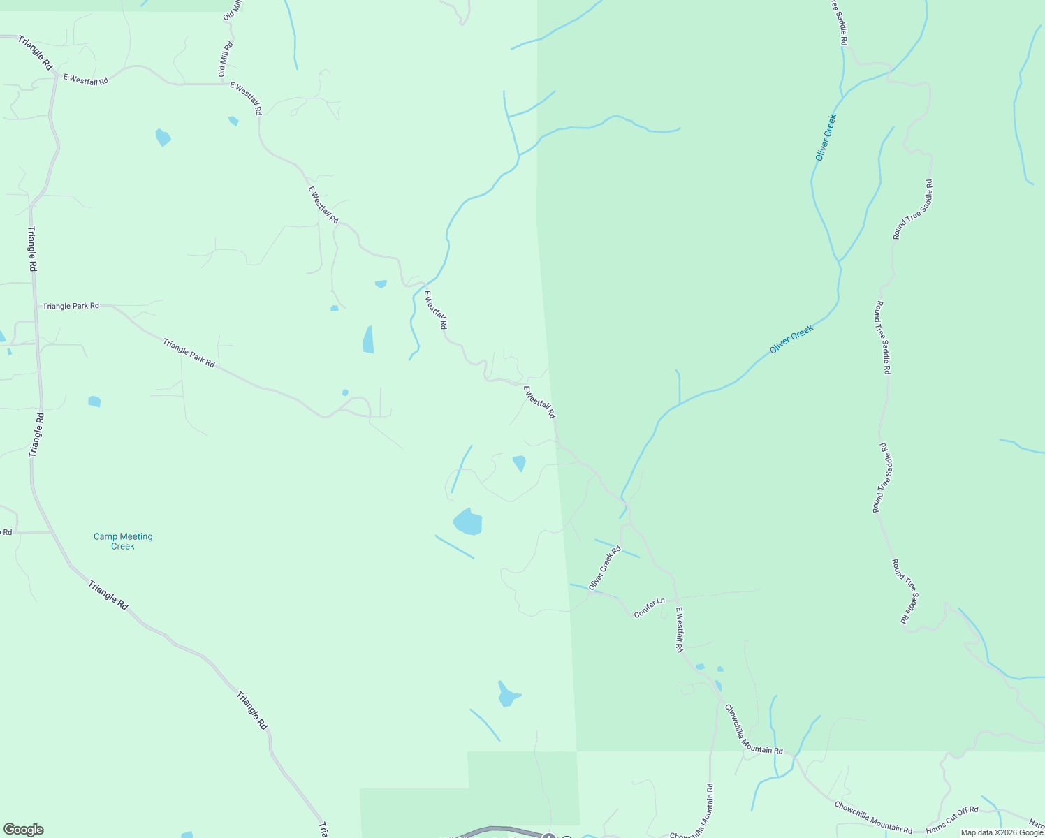 map of restaurants, bars, coffee shops, grocery stores, and more near 2767 East Westfall Road in Mariposa