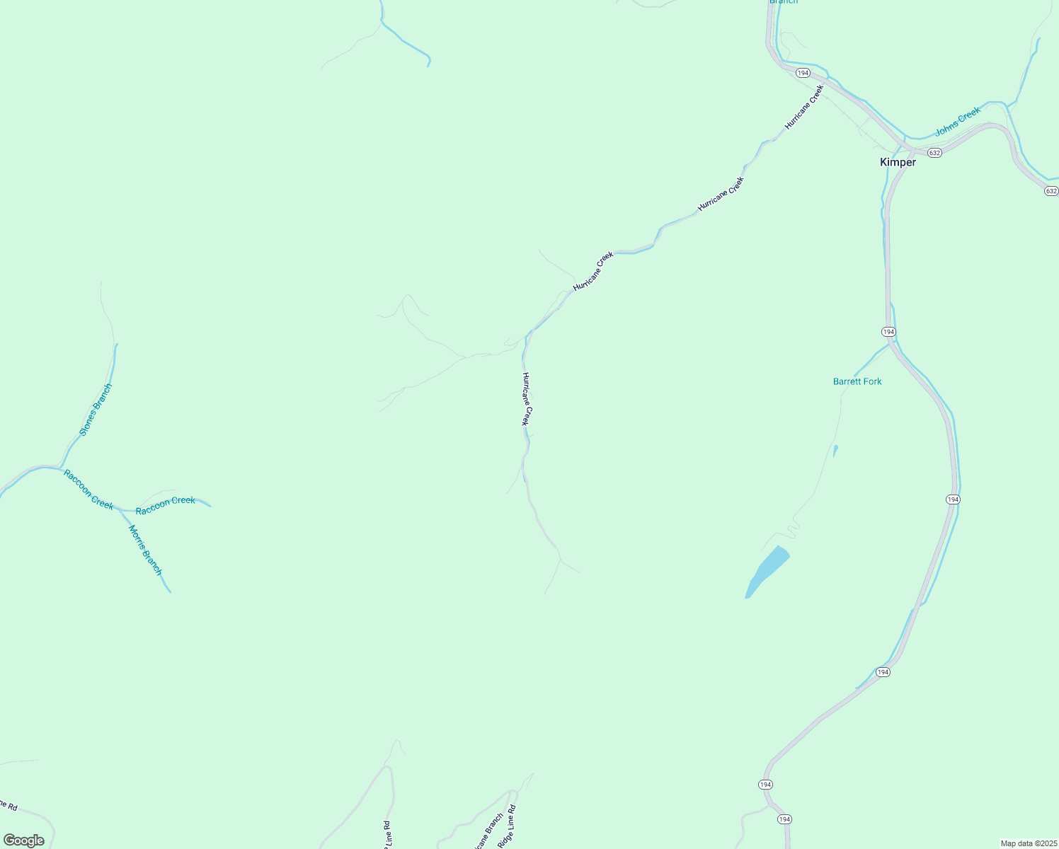 map of restaurants, bars, coffee shops, grocery stores, and more near 1565-1829 Hurricane Creek in Kimper