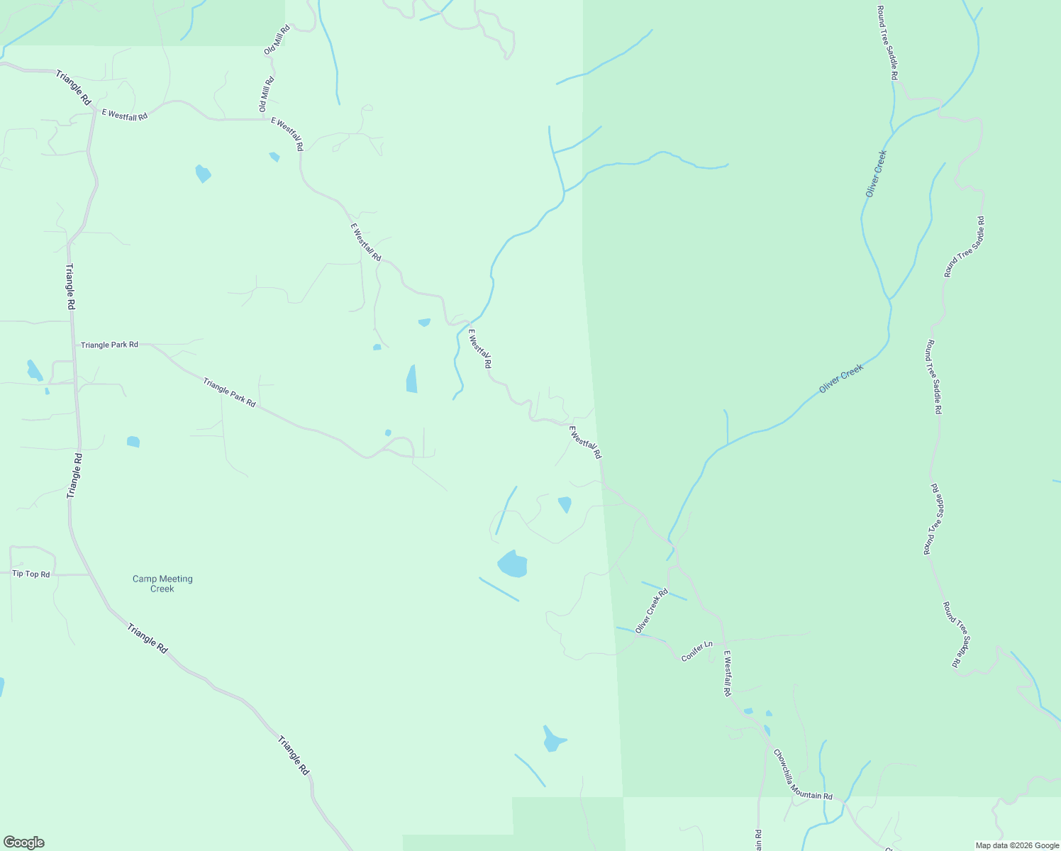 map of restaurants, bars, coffee shops, grocery stores, and more near 2843 East Westfall Road in Mariposa