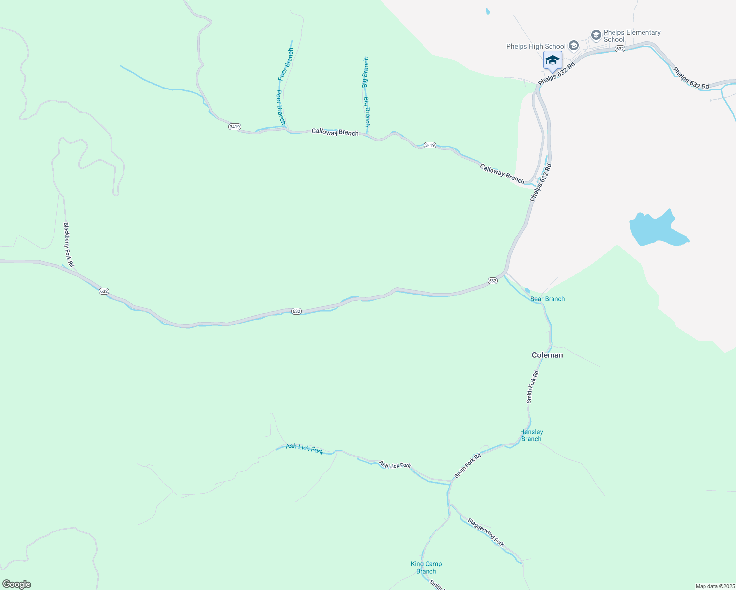 map of restaurants, bars, coffee shops, grocery stores, and more near 9758 Phelps 632 Road in Phelps