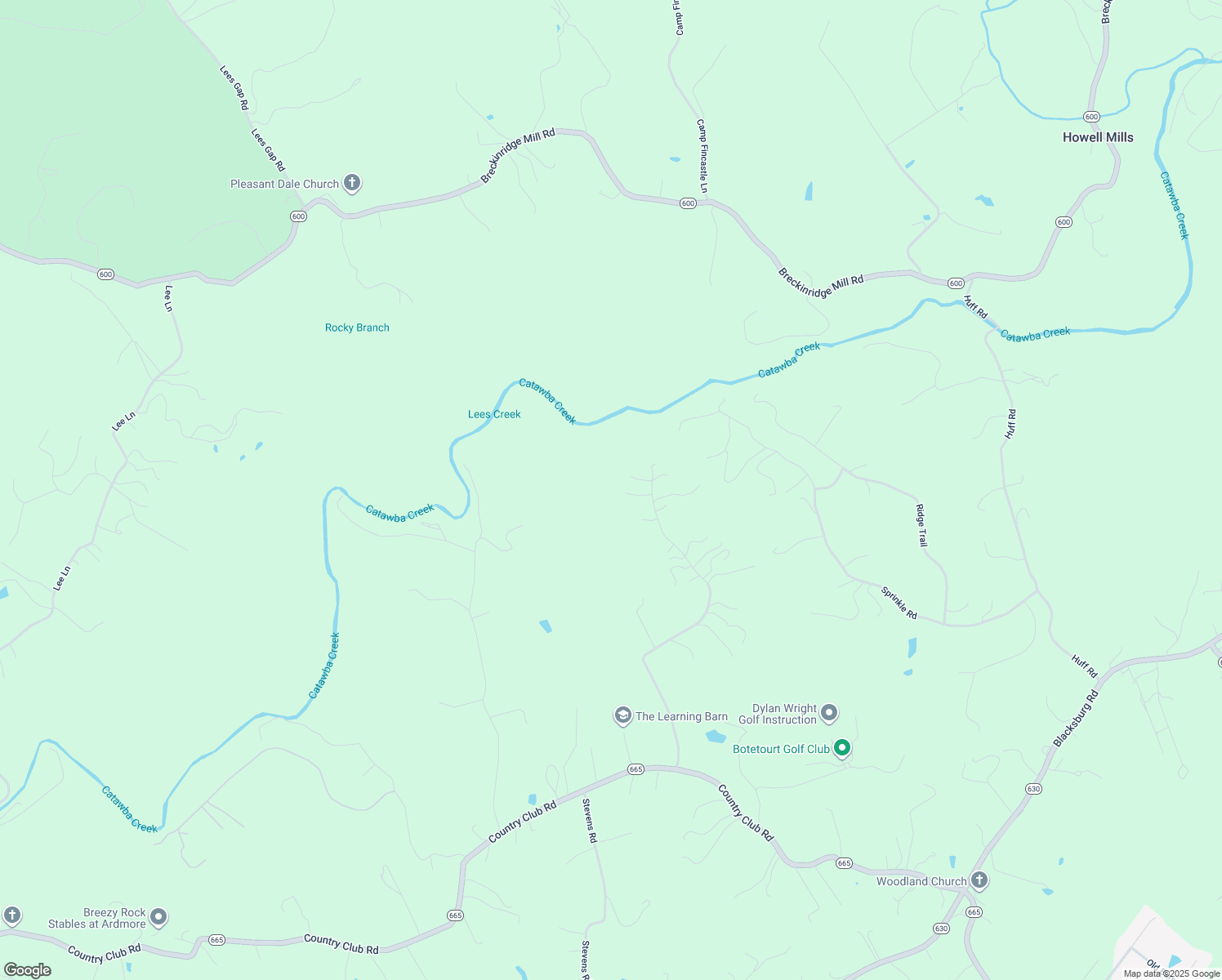 map of restaurants, bars, coffee shops, grocery stores, and more near 963 Brunswick Forge Road in Troutville