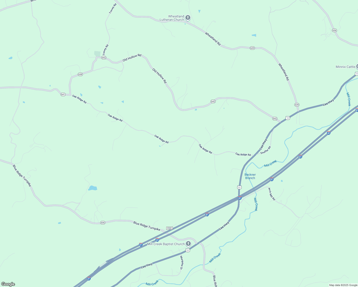 map of restaurants, bars, coffee shops, grocery stores, and more near 863 Oak Ridge Road in Buchanan