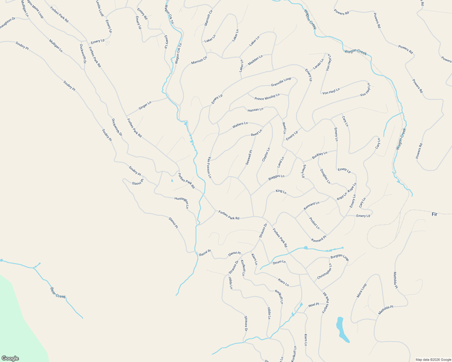 map of restaurants, bars, coffee shops, grocery stores, and more near 9480 Van Fossen Lane in Fort Garland
