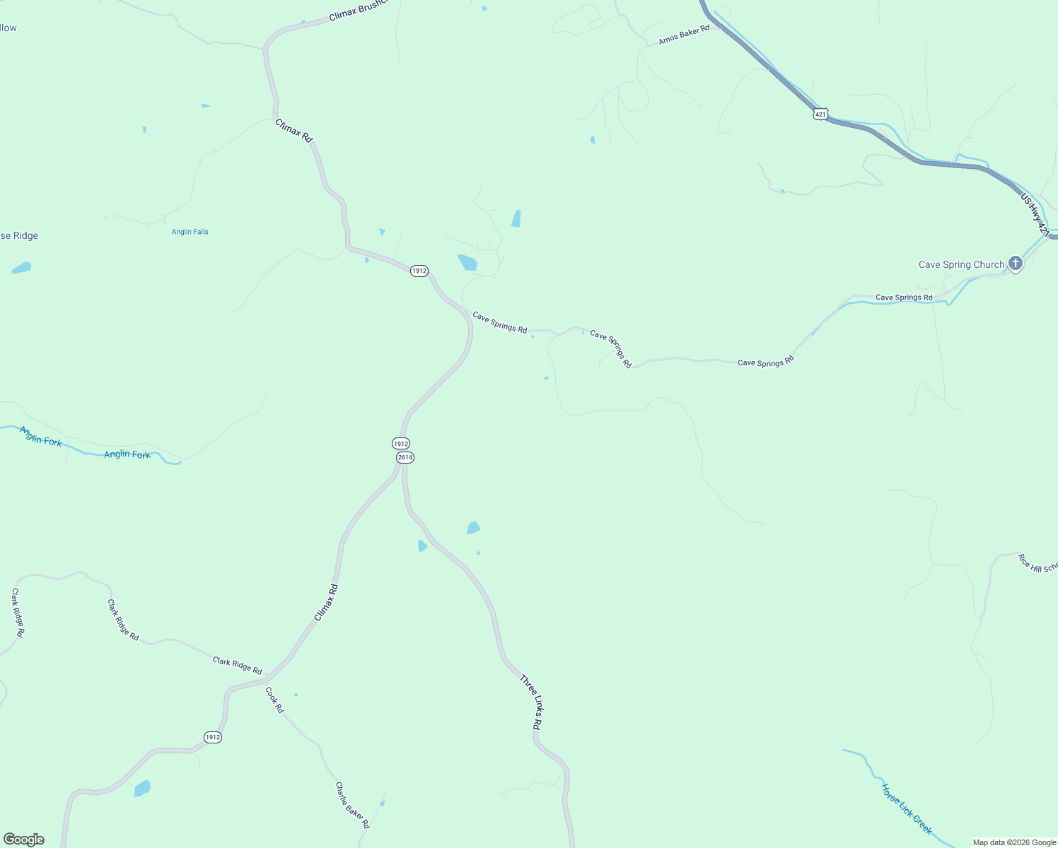 map of restaurants, bars, coffee shops, grocery stores, and more near Robinson Road in McKee