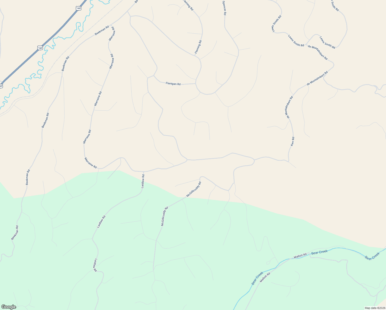 map of restaurants, bars, coffee shops, grocery stores, and more near 49142 Kean Road in Fort Garland