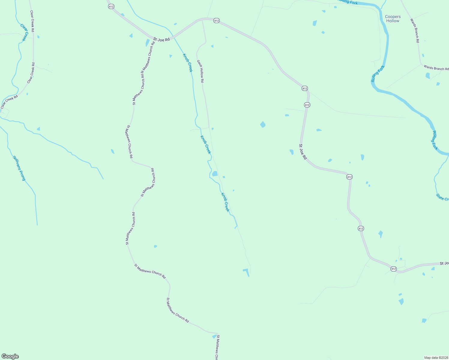map of restaurants, bars, coffee shops, grocery stores, and more near 1570 Gault Hollow Road in Finley