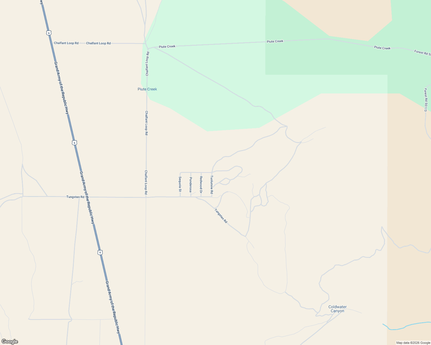 map of restaurants, bars, coffee shops, grocery stores, and more near 243 Tenaya Drive in Bishop