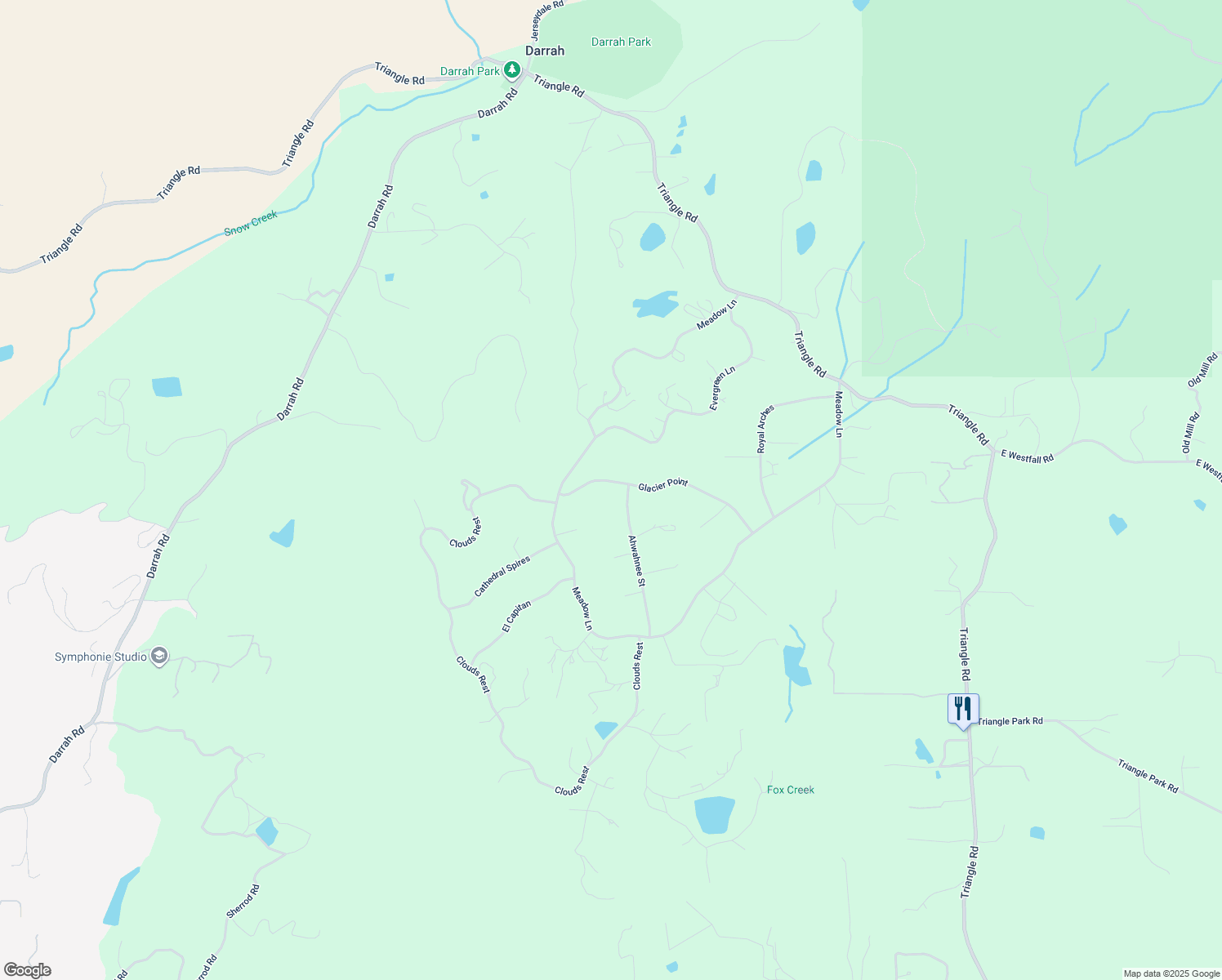 map of restaurants, bars, coffee shops, grocery stores, and more near in Mariposa