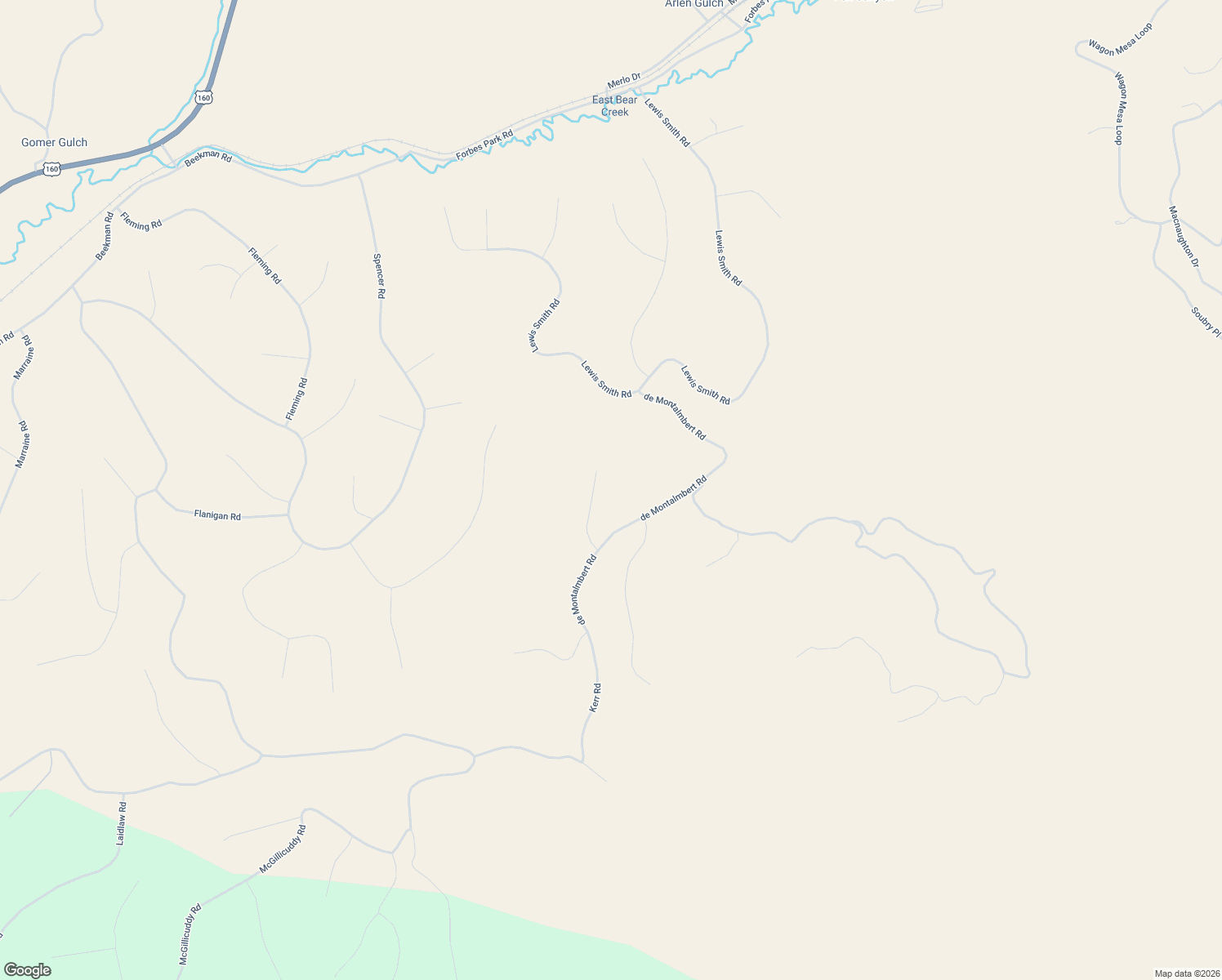 map of restaurants, bars, coffee shops, grocery stores, and more near Marie Road in Fort Garland
