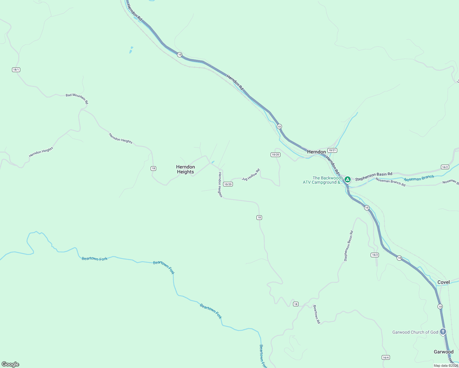map of restaurants, bars, coffee shops, grocery stores, and more near 1233 County Highway 10/20 in Herndon