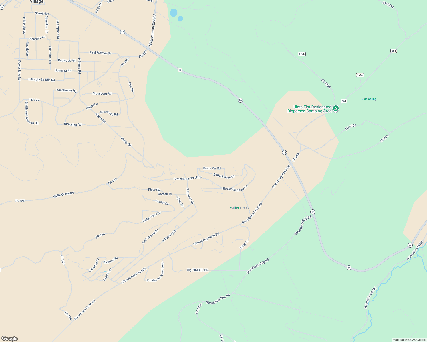 map of restaurants, bars, coffee shops, grocery stores, and more near 2090 Bryce View Road in Duck Creek Village