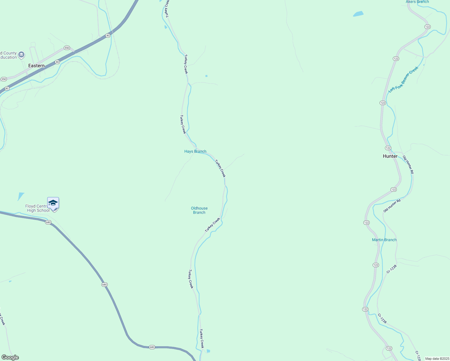 map of restaurants, bars, coffee shops, grocery stores, and more near Turkey Creek in Langley