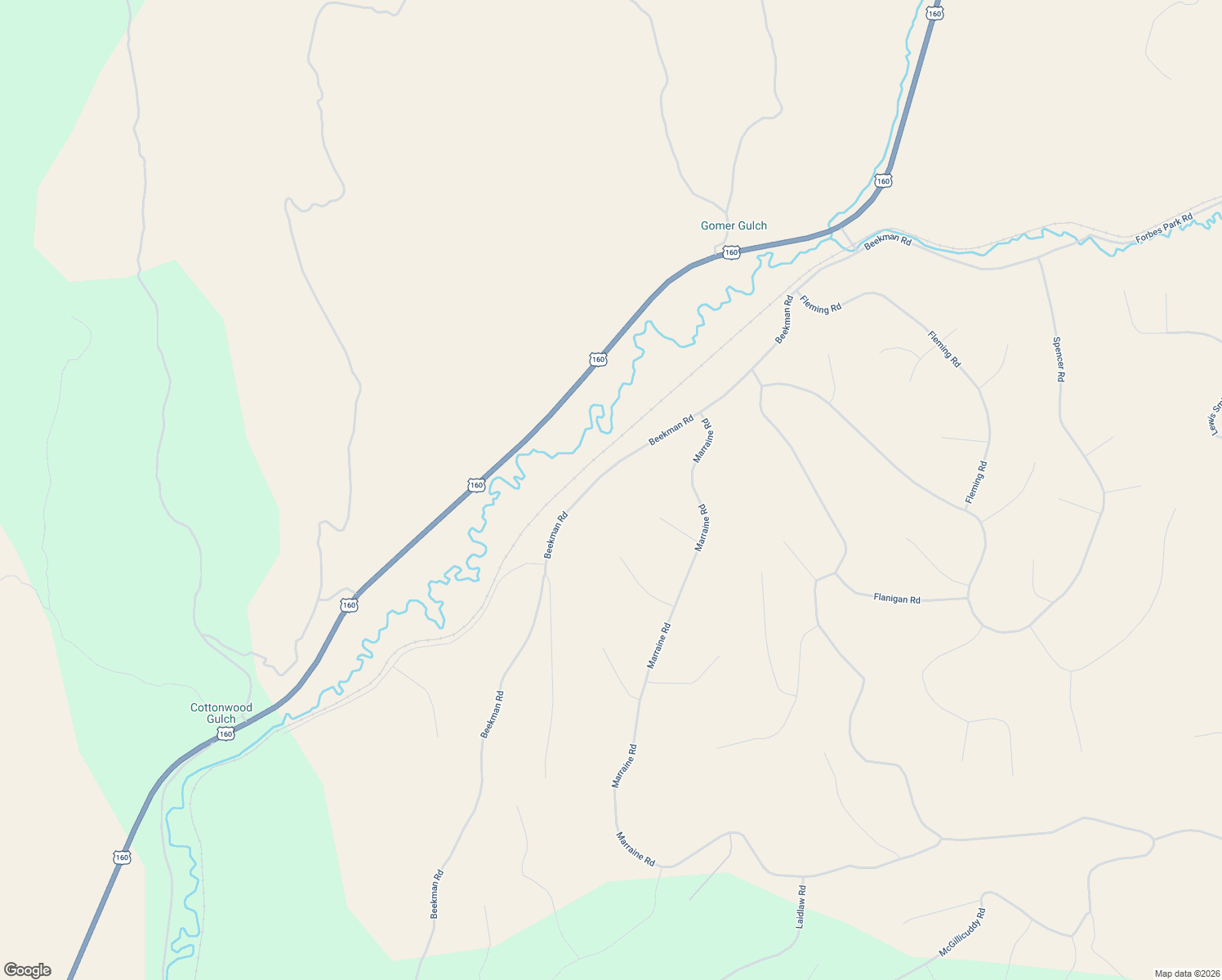 map of restaurants, bars, coffee shops, grocery stores, and more near 4504 Stephen Road in Fort Garland