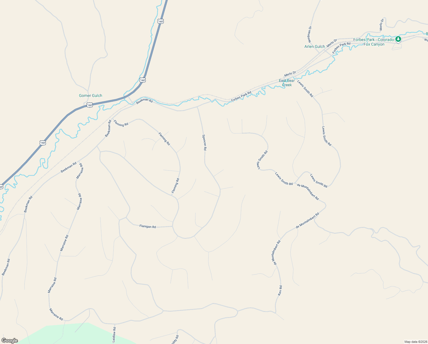 map of restaurants, bars, coffee shops, grocery stores, and more near Unnamed Road in Fort Garland