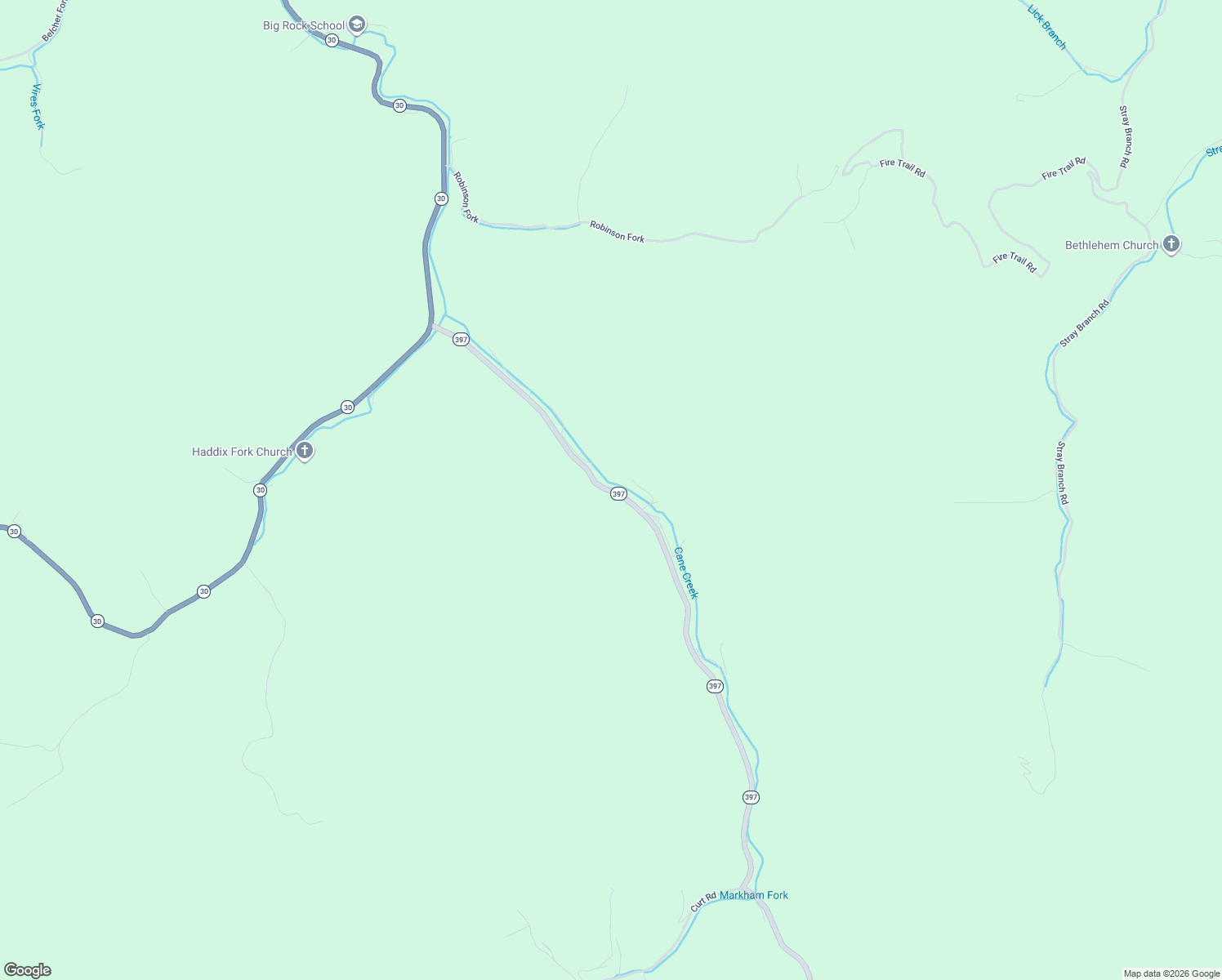 map of restaurants, bars, coffee shops, grocery stores, and more near 981 Markham Fork Road in Jackson