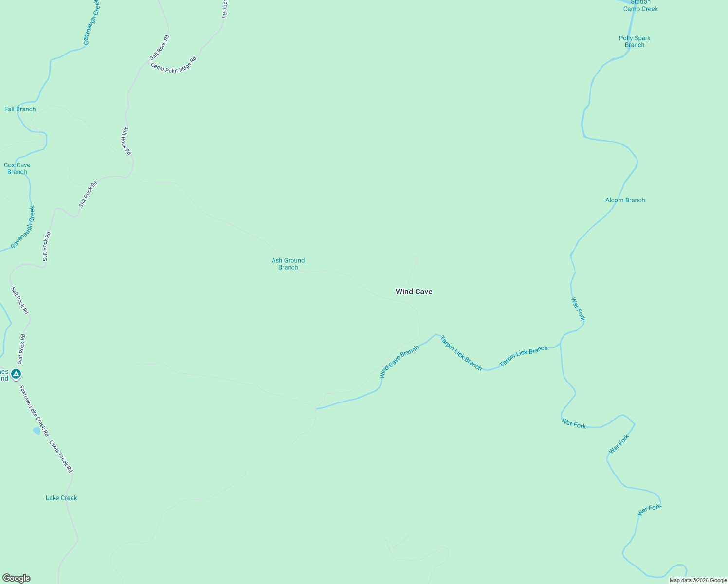 map of restaurants, bars, coffee shops, grocery stores, and more near 1284 Wind Cave Road in McKee