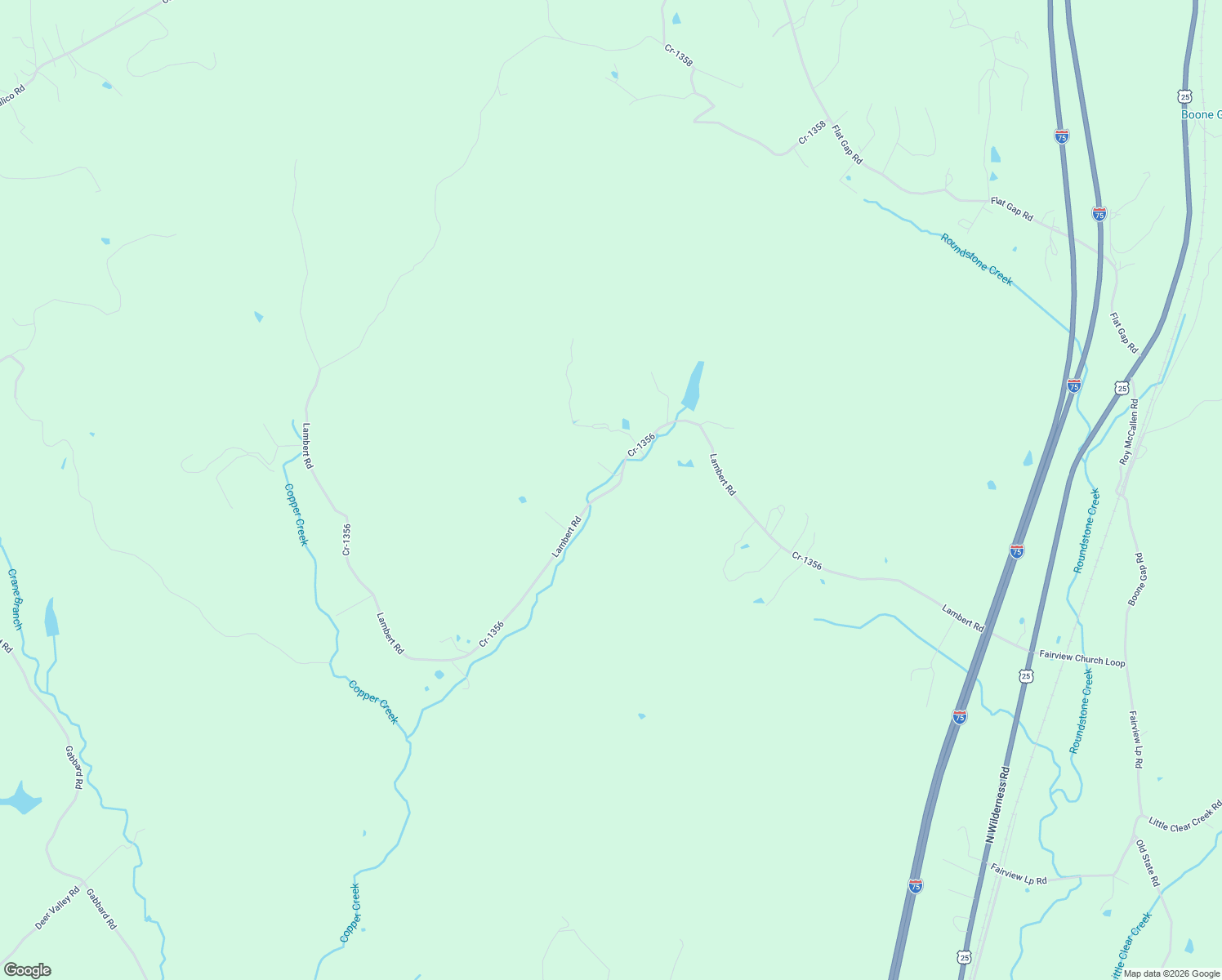 map of restaurants, bars, coffee shops, grocery stores, and more near Cr-1356 in Berea
