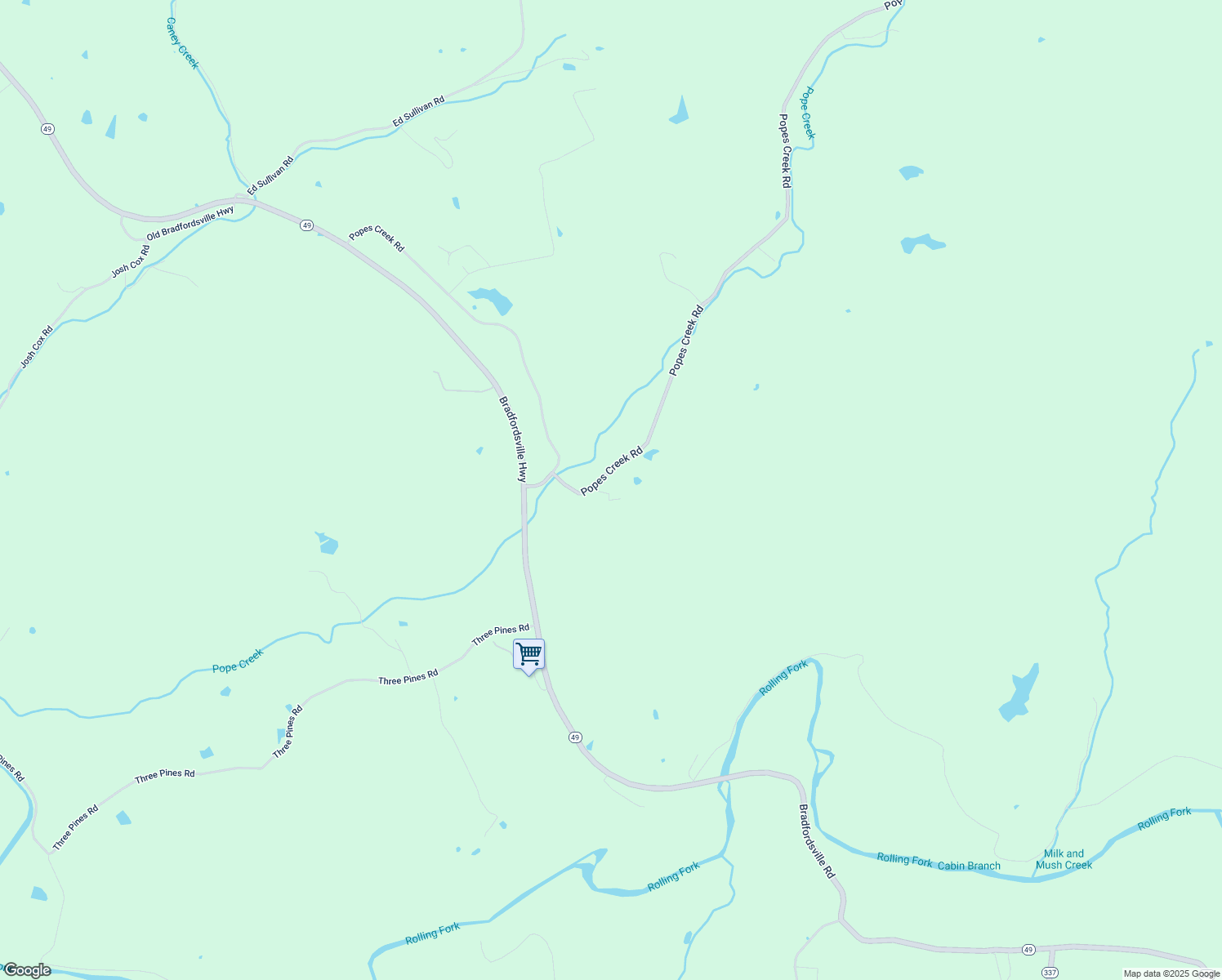 map of restaurants, bars, coffee shops, grocery stores, and more near 4317-5299 Popes Creek Road in Lebanon