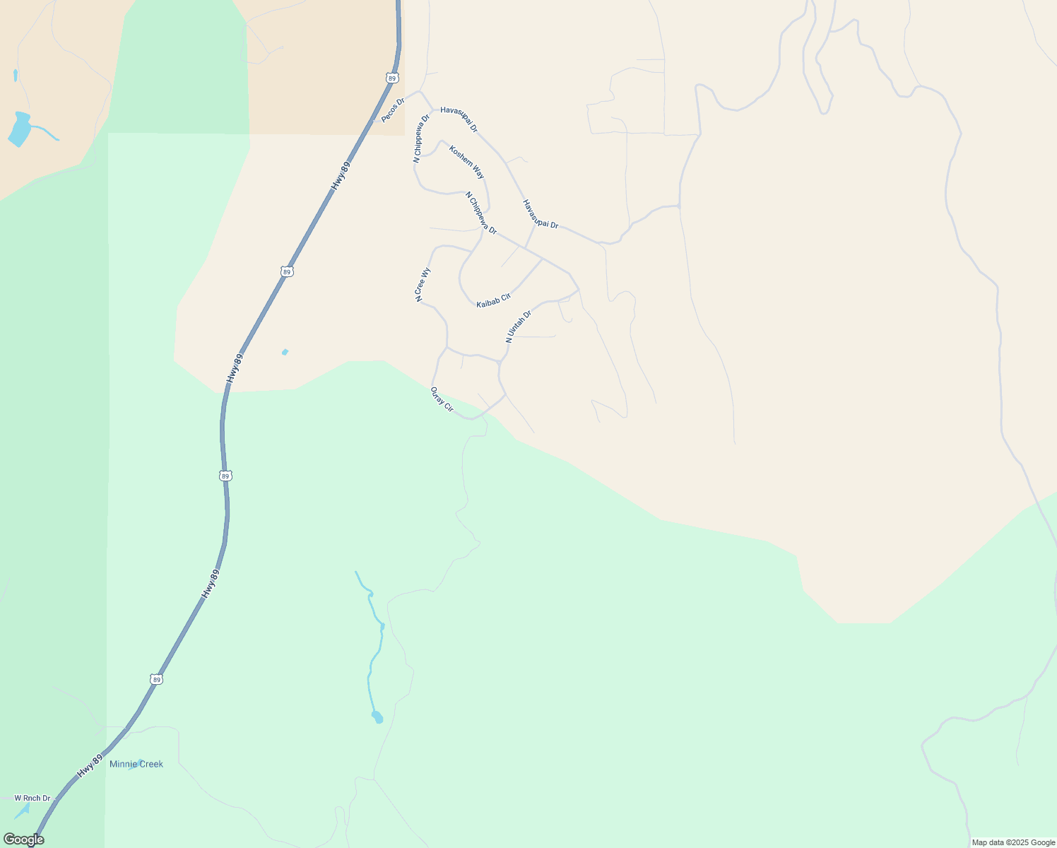 map of restaurants, bars, coffee shops, grocery stores, and more near Uinta Drive in Kane County