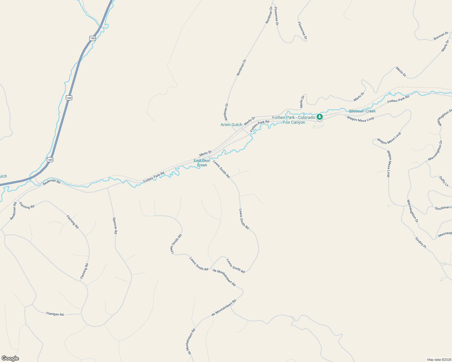 map of restaurants, bars, coffee shops, grocery stores, and more near 7624 Lewis Smith Road in Fort Garland