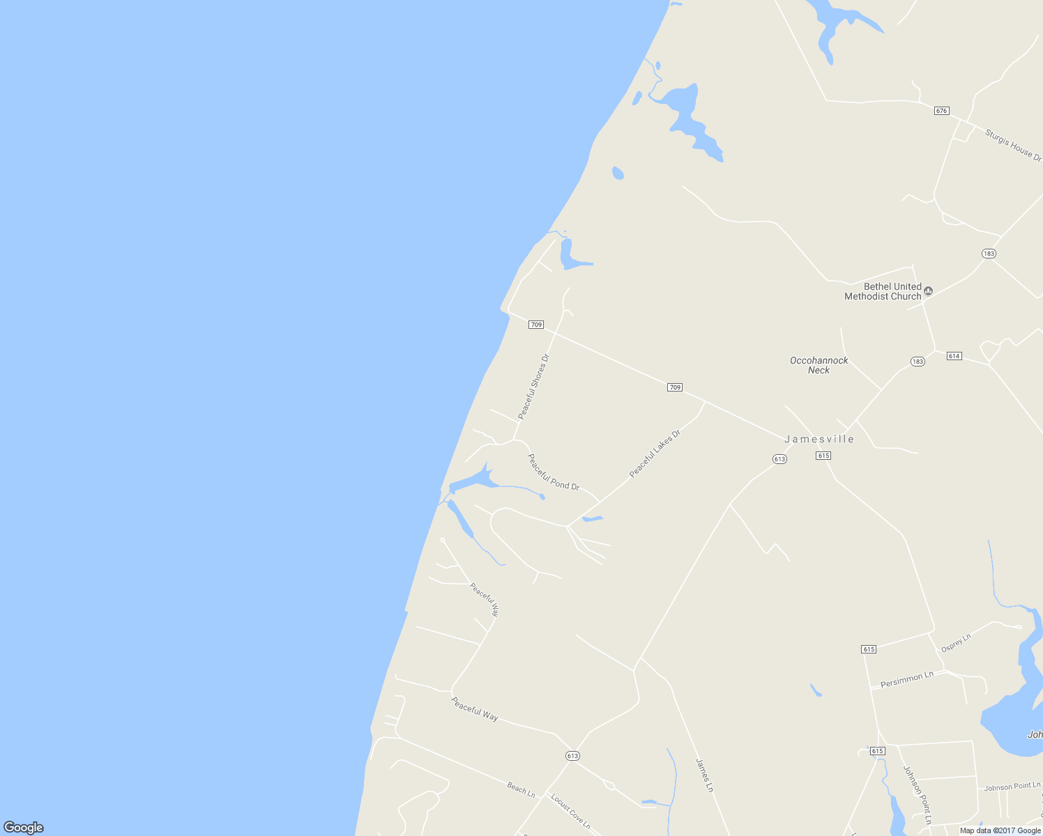 map of restaurants, bars, coffee shops, grocery stores, and more near 4680 Peaceful Shores Drive in Exmore