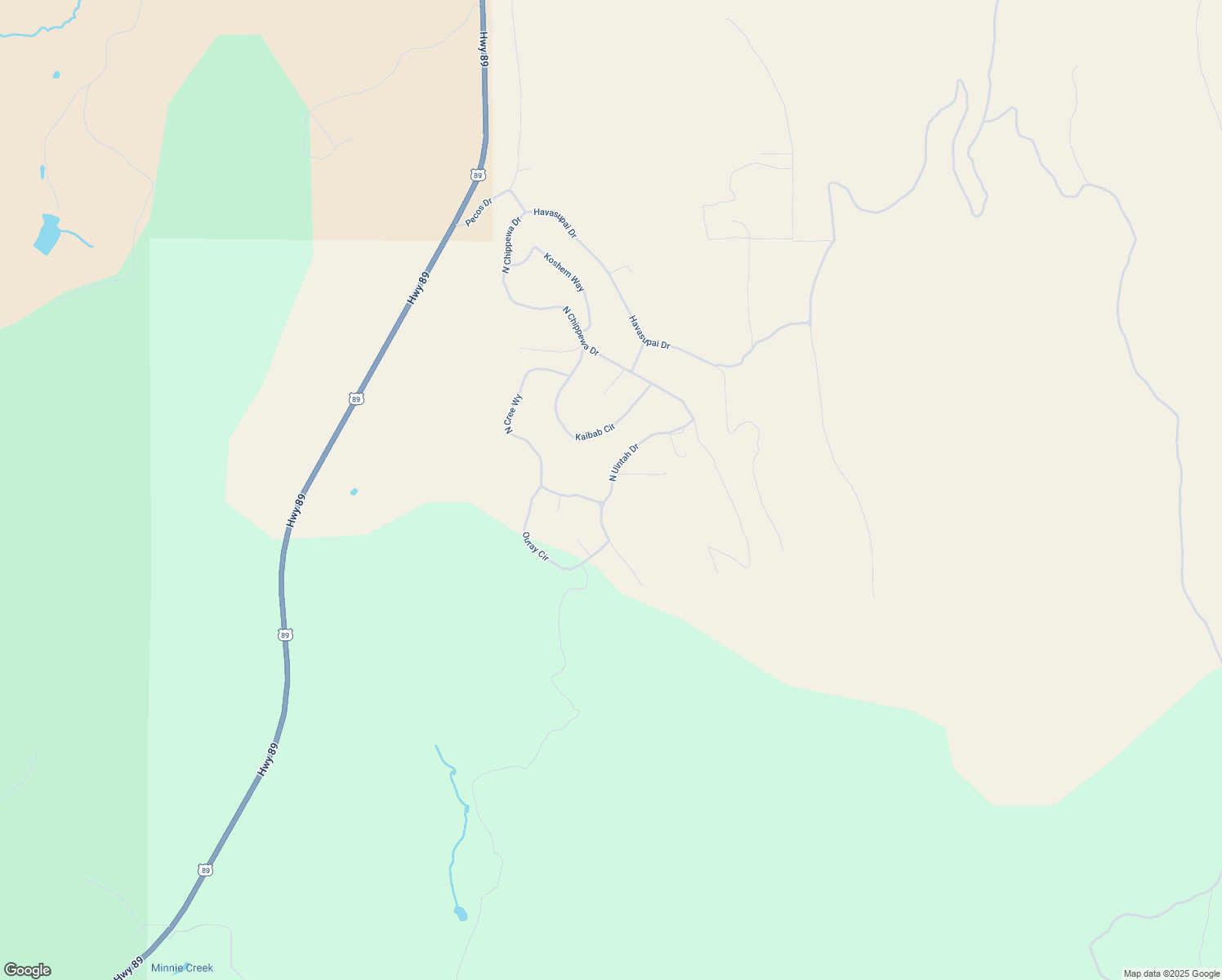 map of restaurants, bars, coffee shops, grocery stores, and more near Uinta Drive in Kane County