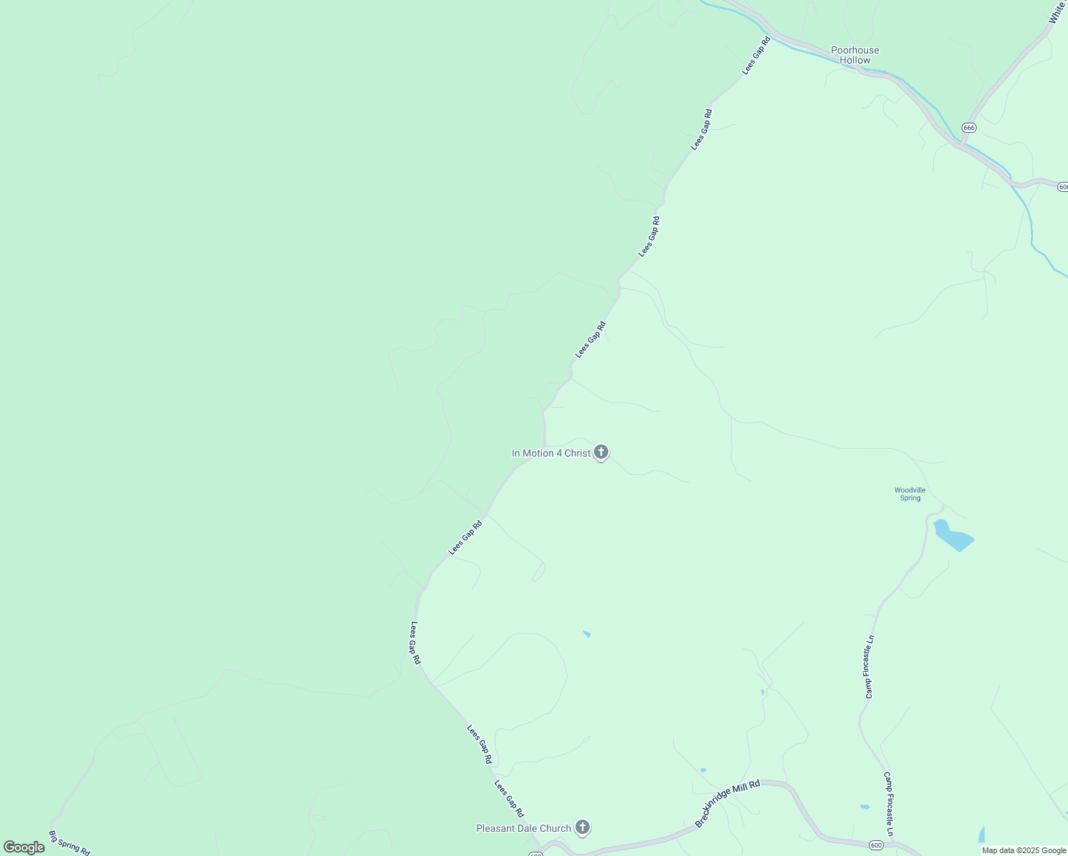 map of restaurants, bars, coffee shops, grocery stores, and more near 1727 Lees Gap Road in Fincastle