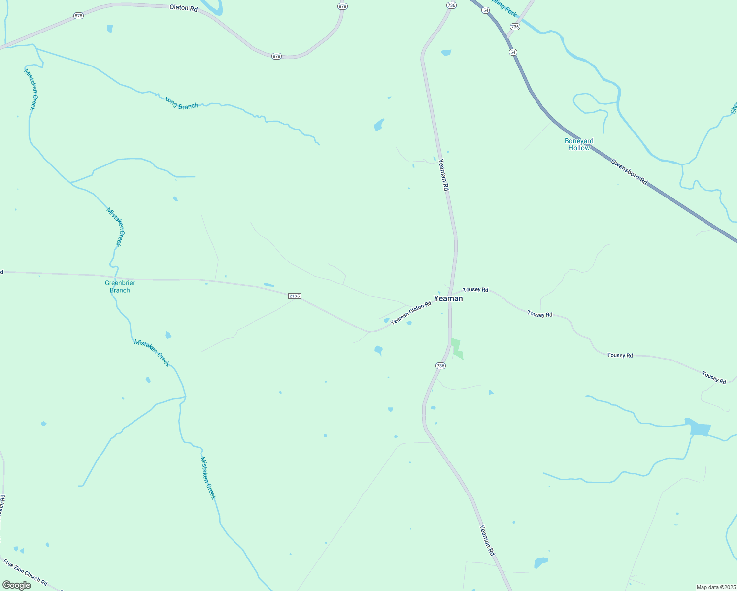 map of restaurants, bars, coffee shops, grocery stores, and more near 300 The Ridge Road in Caneyville