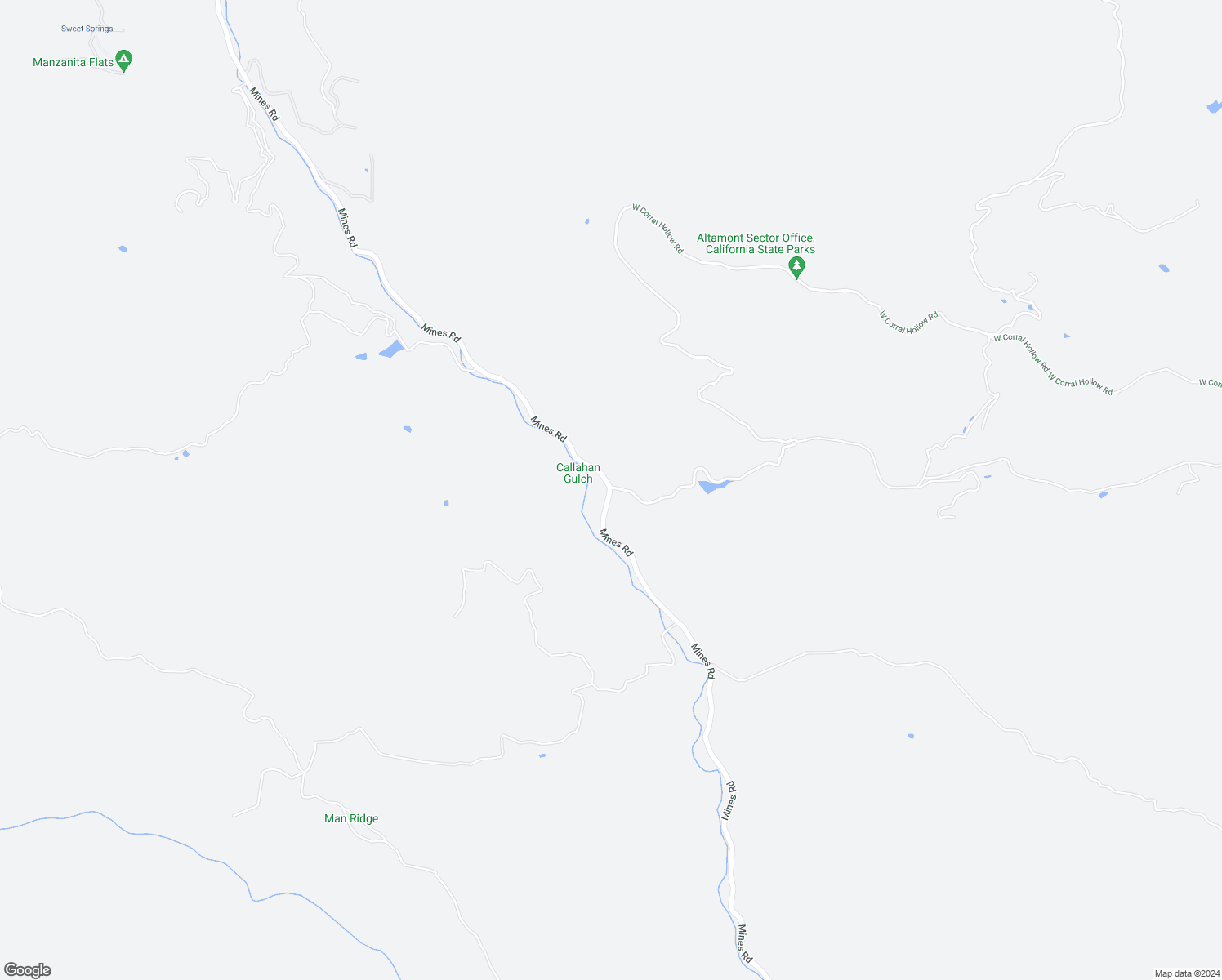 map of restaurants, bars, coffee shops, grocery stores, and more near 21810 Mines Road in Livermore