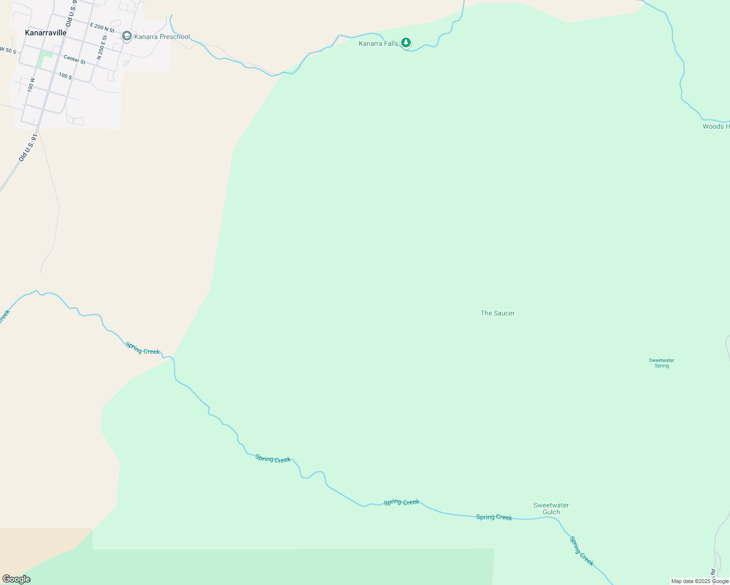 map of restaurants, bars, coffee shops, grocery stores, and more near in Kanarraville