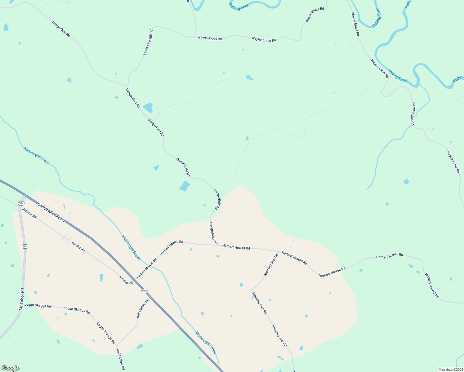 map of restaurants, bars, coffee shops, grocery stores, and more near 50 Despain Road in Hodgenville